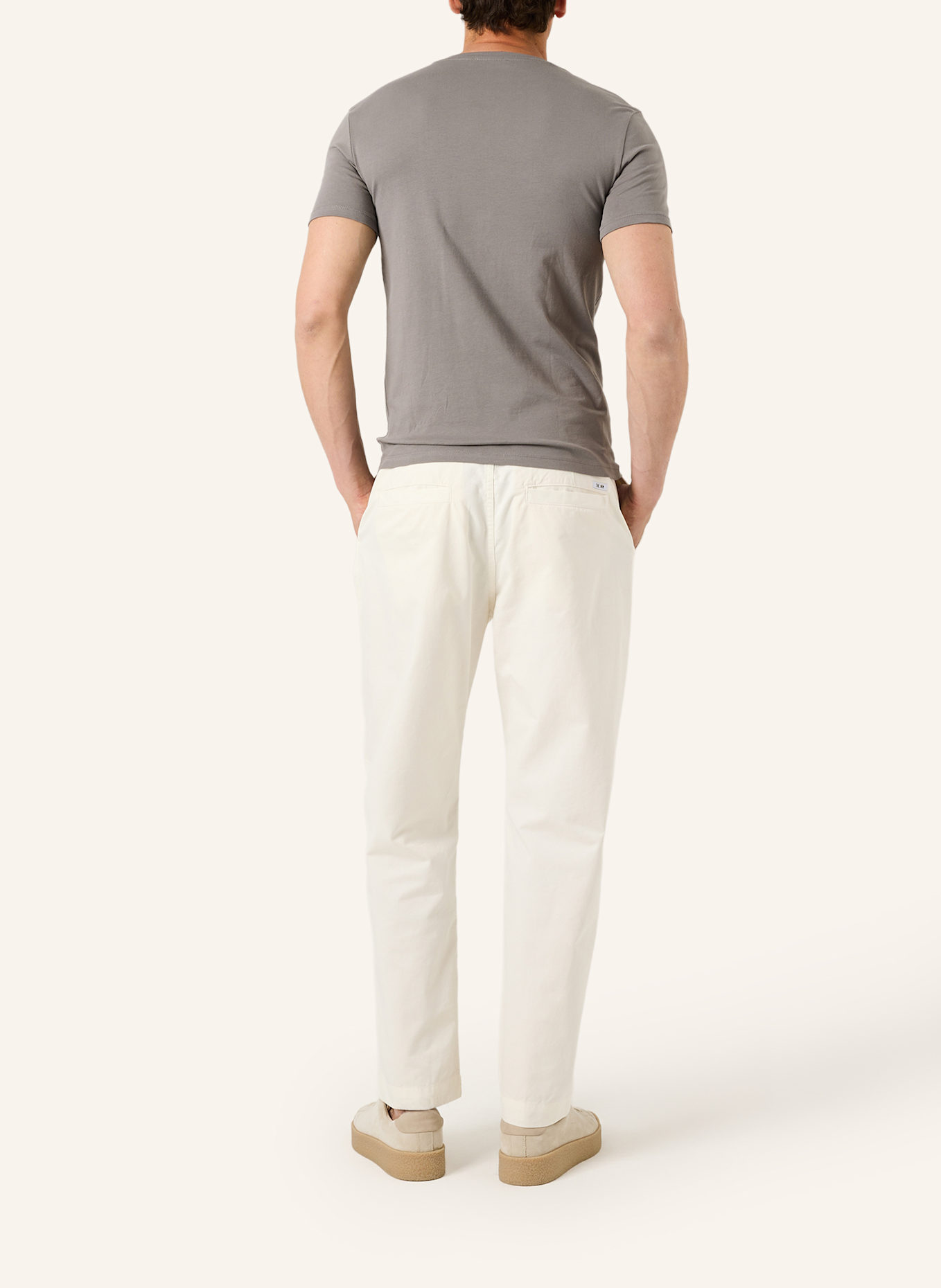 THE.NIM STANDARD Hose CARROT FLAT FRONT PANT: WEISS