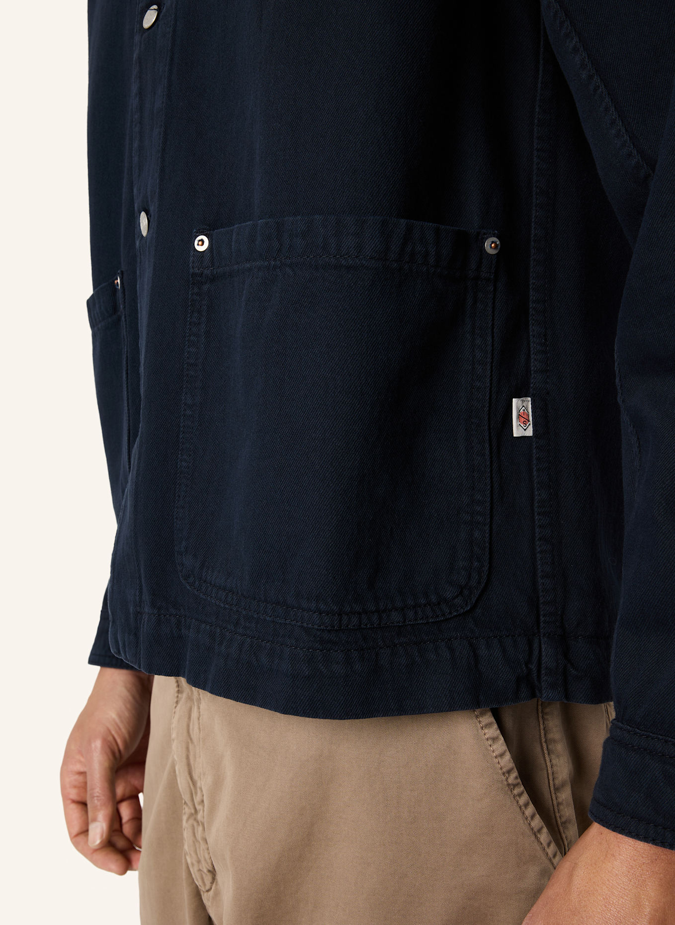 THE.NIM STANDARD Overshirt MAN OVERSHIRT 9,5oz: DUNKELBLAU