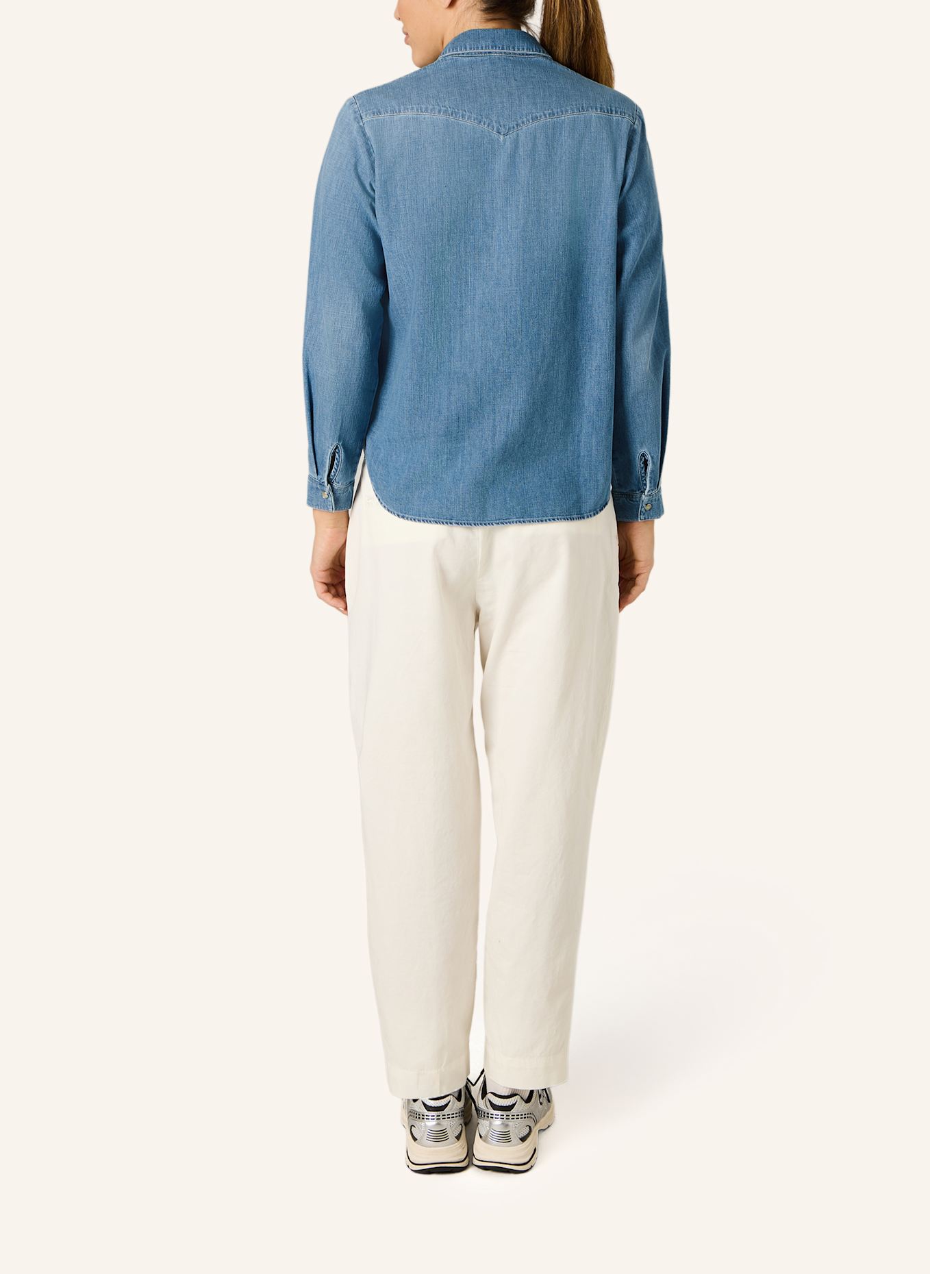 THE.NIM STANDARD Hemd WOMAN WESTERN SHIRT: BLAU