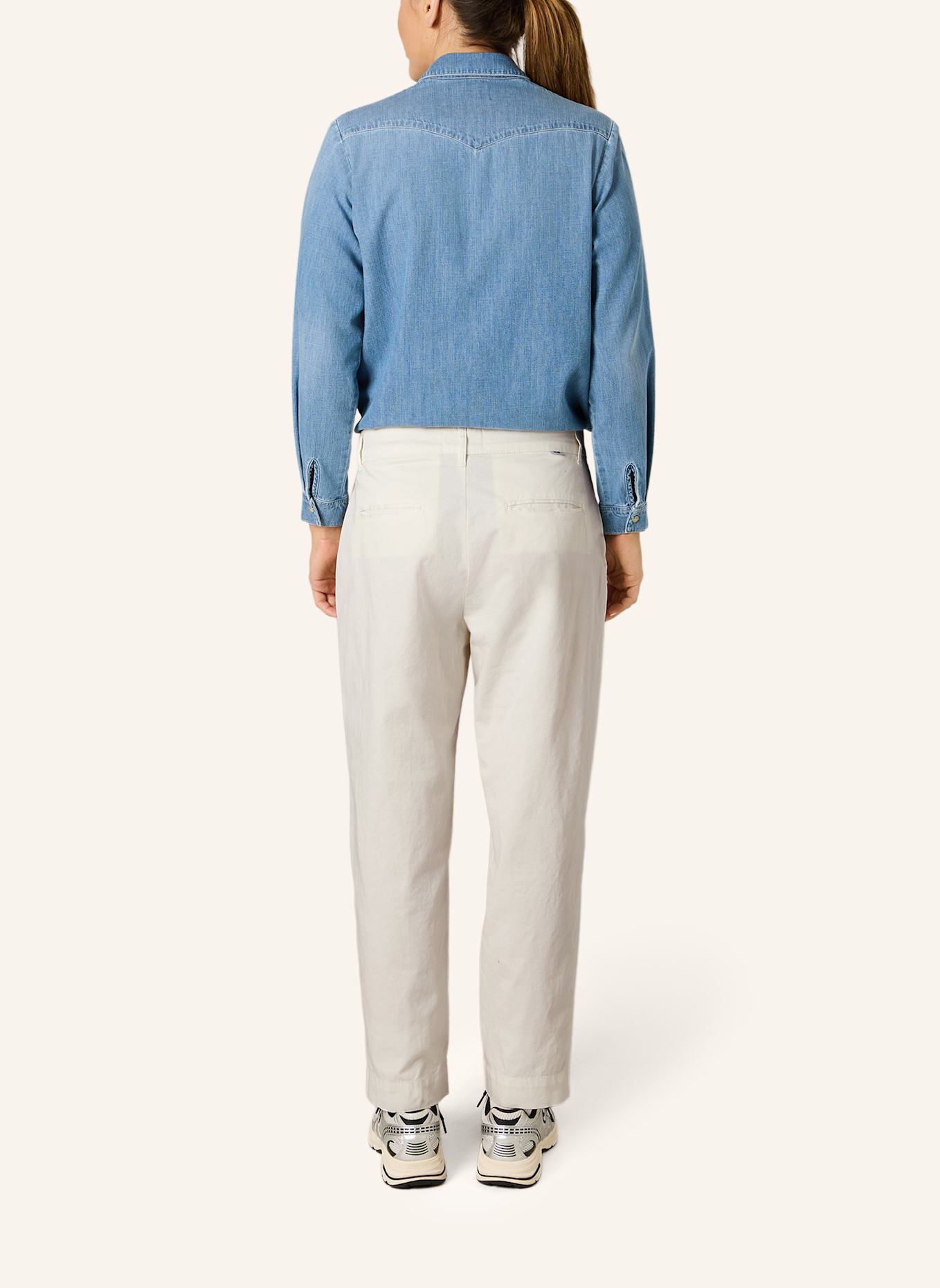 THE.NIM STANDARD Hose CHINO FLAT FRONT: WEISS