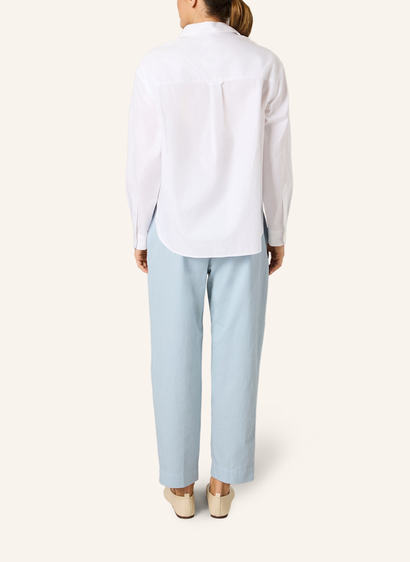 THE.NIM STANDARD Hose CHINO FLAT FRONT: HELLBLAU