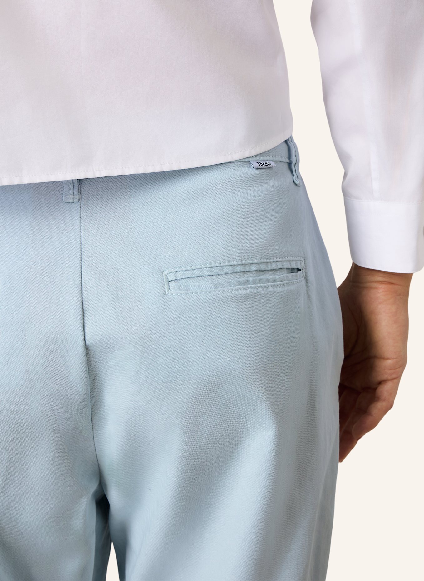 THE.NIM STANDARD Hose CHINO FLAT FRONT: HELLBLAU