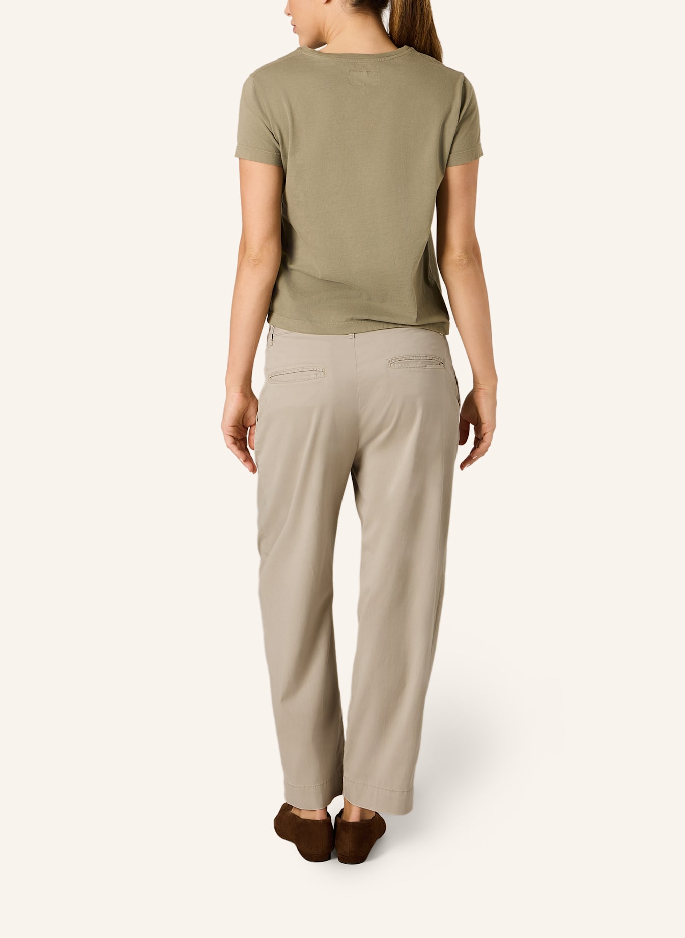 THE.NIM STANDARD Hose CHINO PINCE FRONT: HELLBRAUN