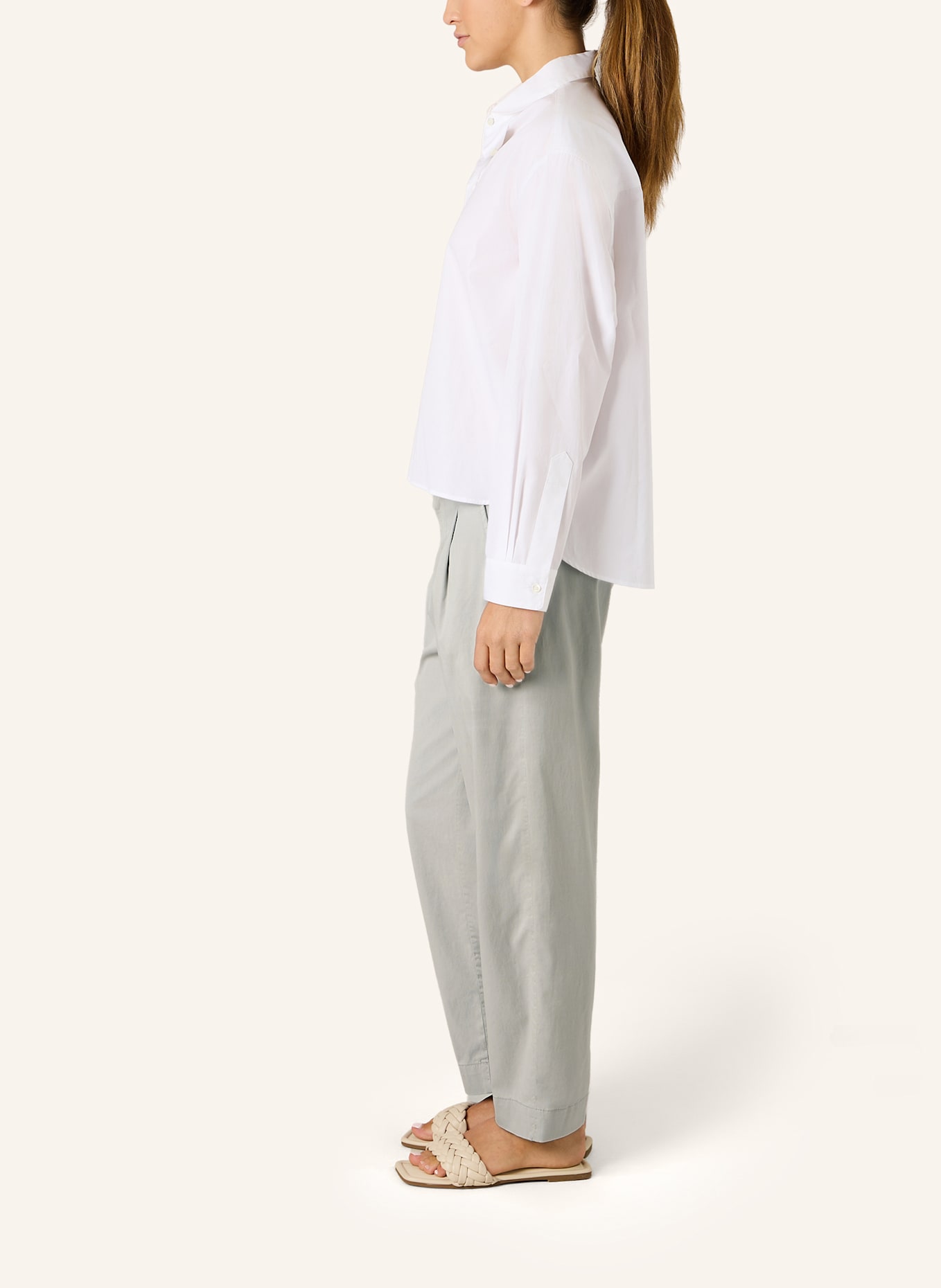 THE.NIM STANDARD Hose CHINO PINCE FRONT: GRAU