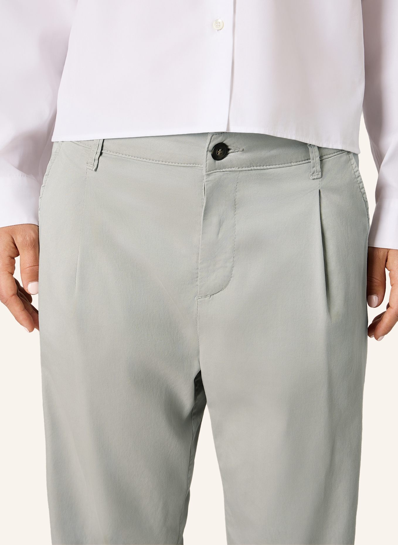 THE.NIM STANDARD Hose CHINO PINCE FRONT: GRAU