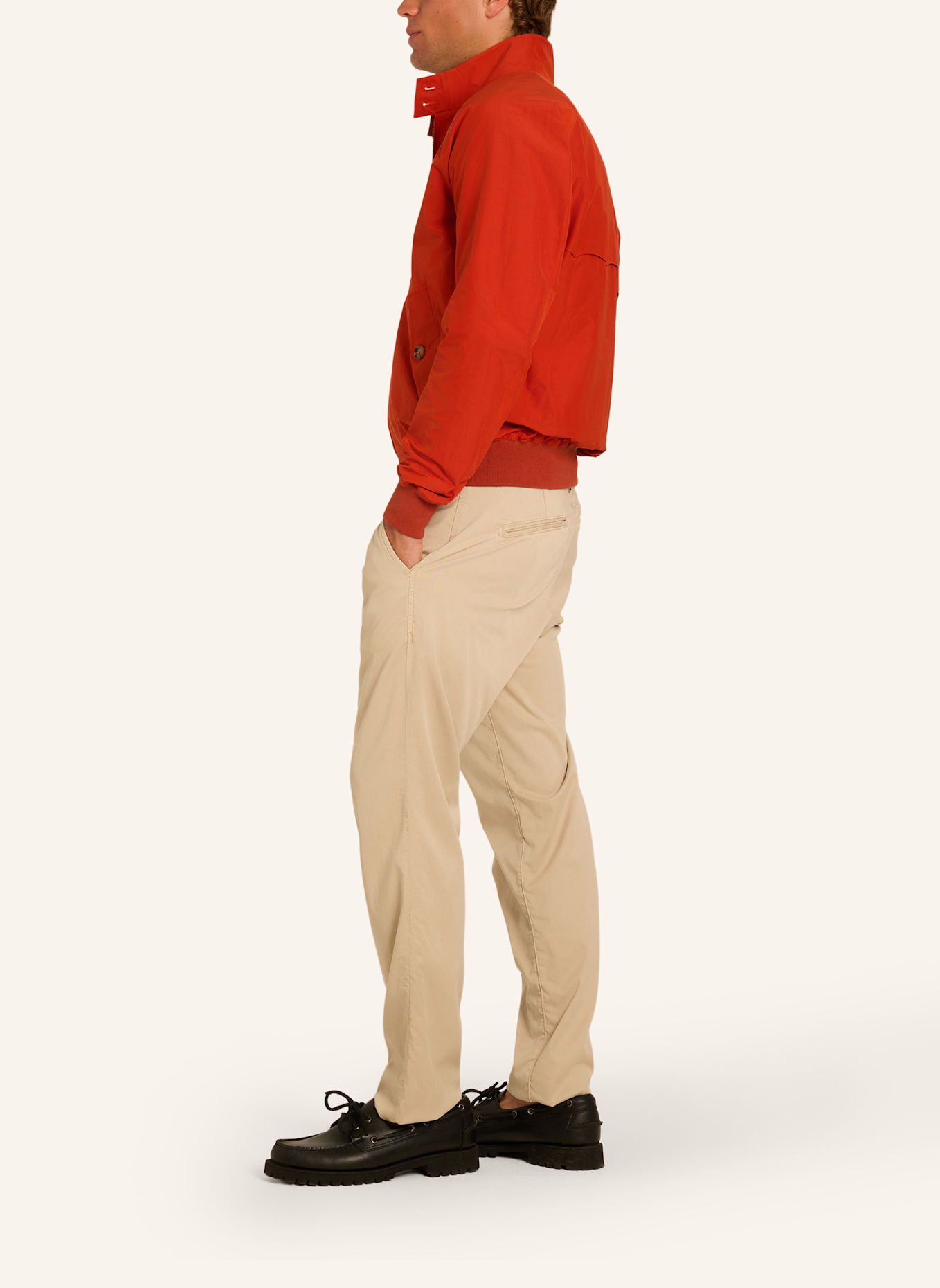 BARACUTA Jacke G9 HARRINGTON JACKET: ORANGE