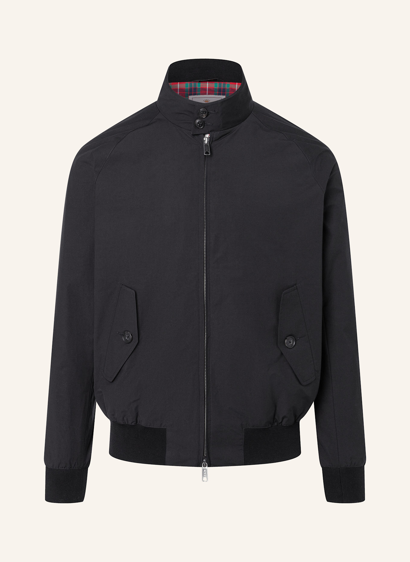 BARACUTA Jacke G9 HARRINGTON JACKET: SCHWARZ