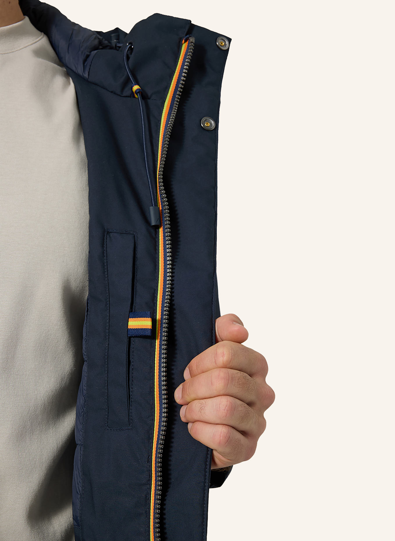 K-WAY Funktionsjacke THOMAS WARM MICRO CANVAS: BLAU