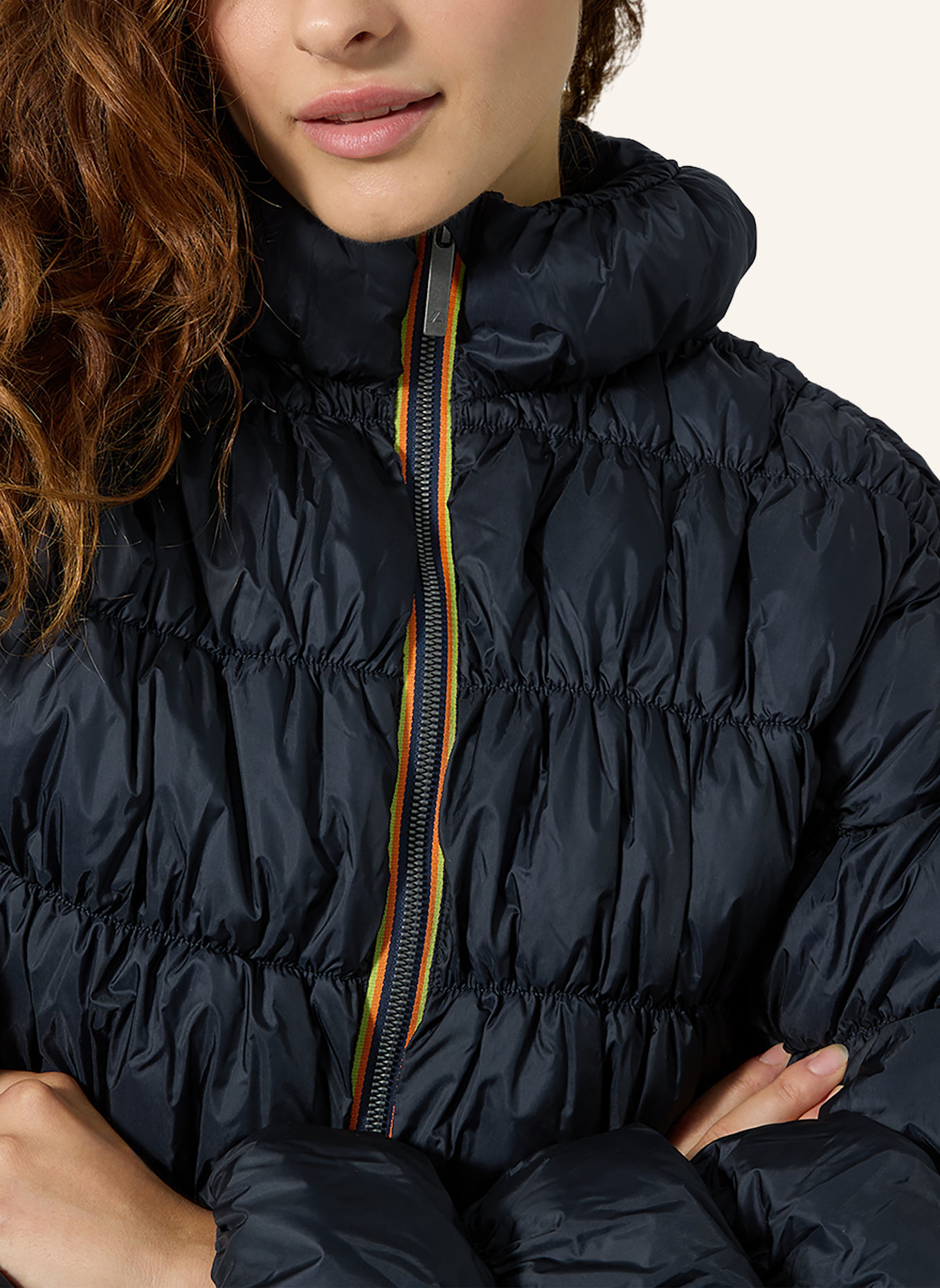 K-WAY Winterjacke FRAYN MAXI RUFFLES: BLAU