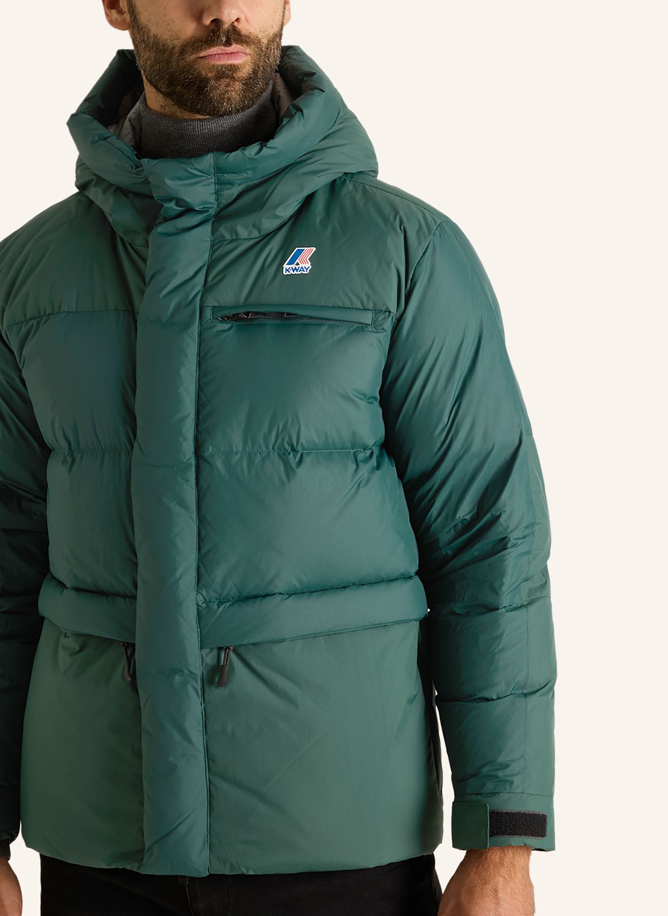 K-WAY Winterjacke LE VRAI 4.0 AURELE HEAVY WARM: DUNKELGRÜN