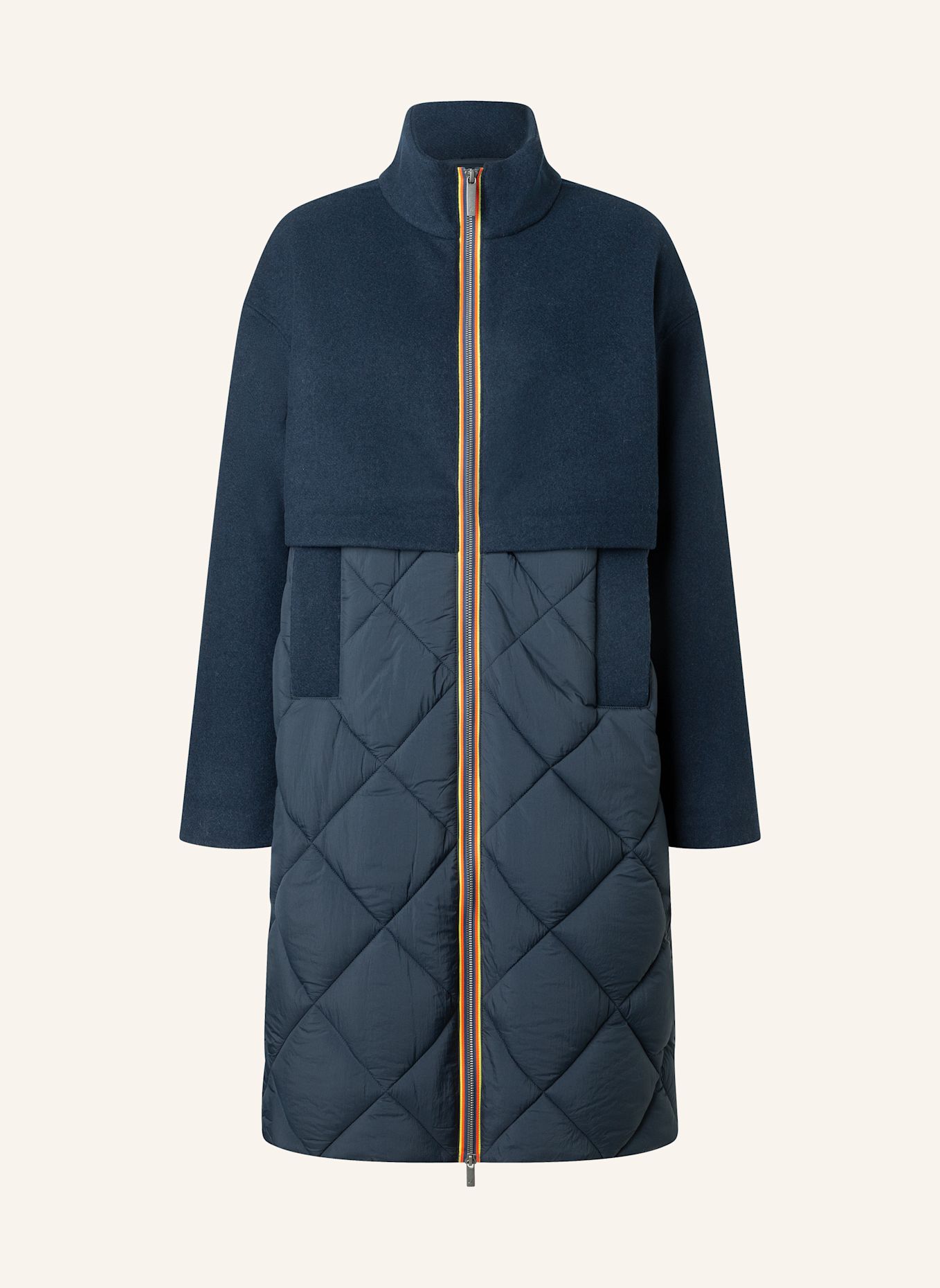 K-WAY Winterjacke MINDY WOOL NYLON WARM: BLAU