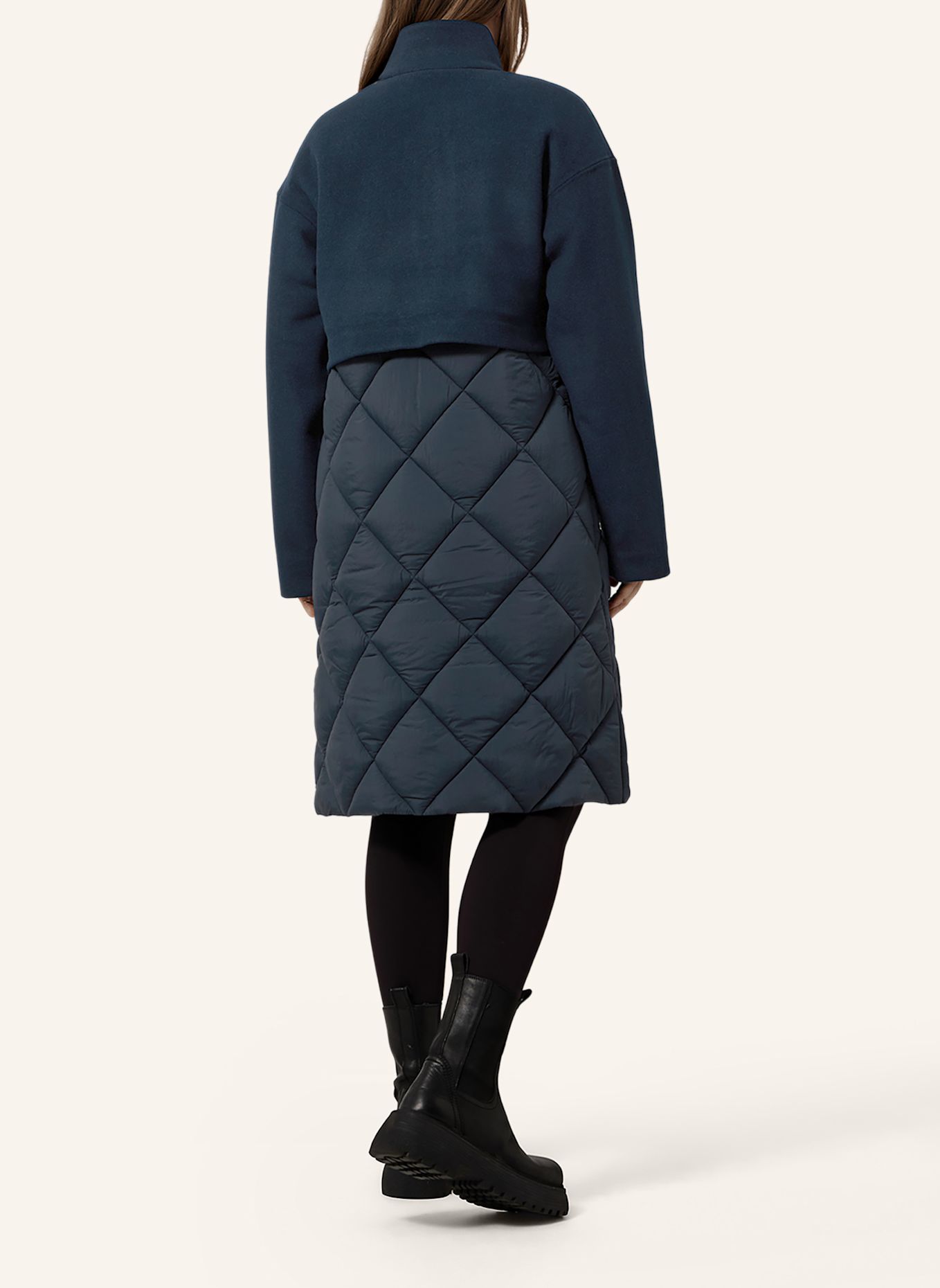 K-WAY Winterjacke MINDY WOOL NYLON WARM: BLAU