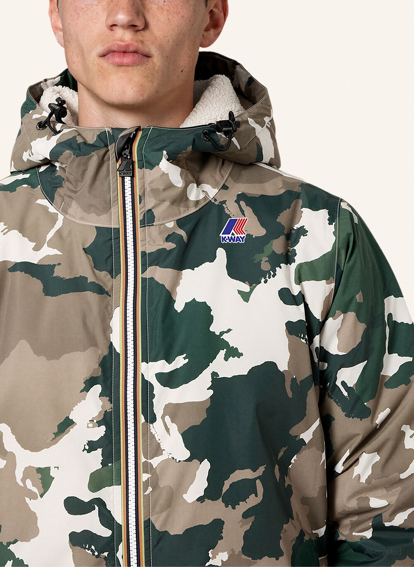 K-WAY Funktionsjacke CLAUDE ORSETTO GRAPHIC: GRÜN