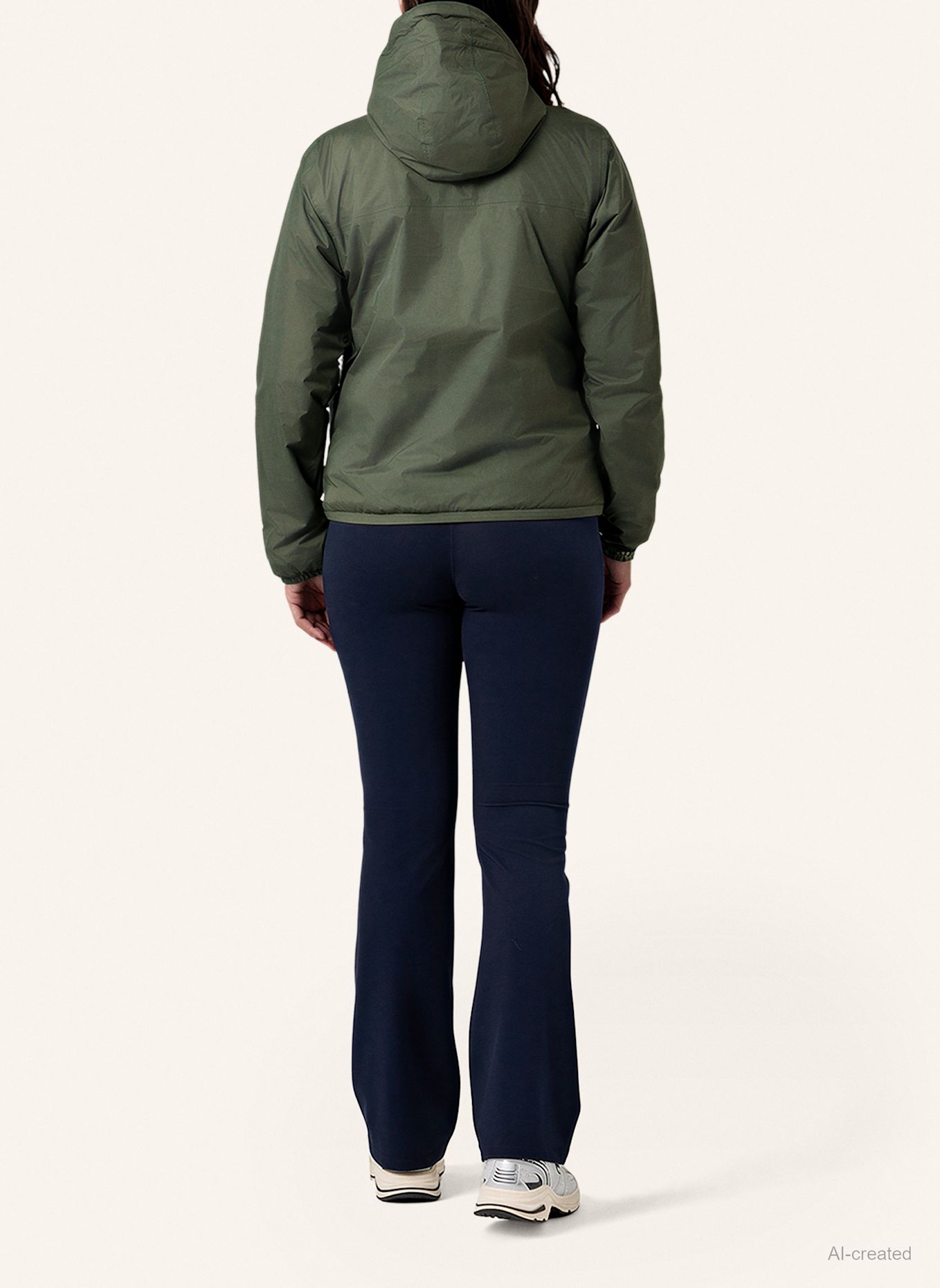 K-WAY Funktionsjacke LE VRAI 4.0 CLAUDETTE WARM: DUNKELGRÜN