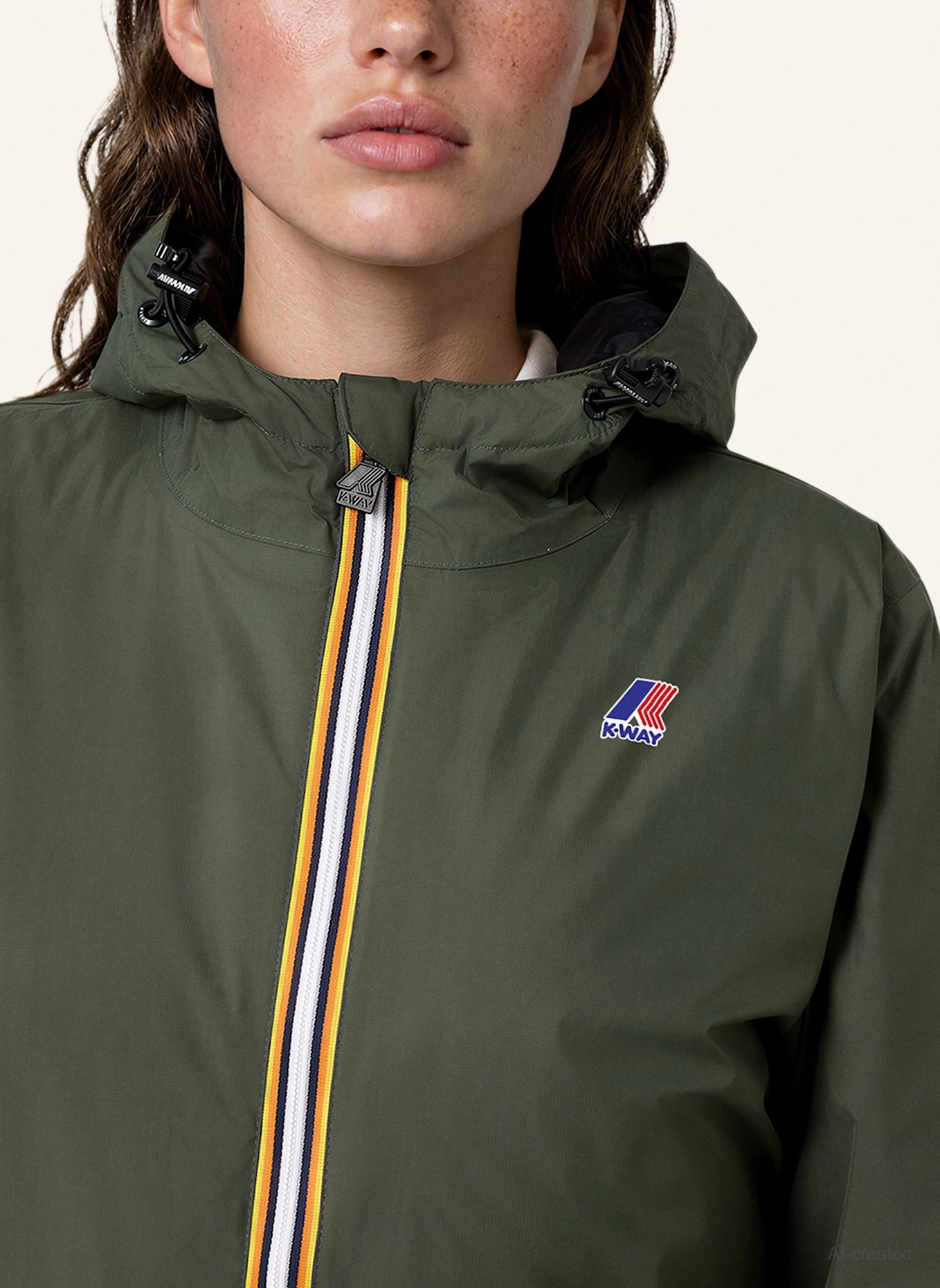 K-WAY Funktionsjacke LE VRAI 4.0 CLAUDETTE WARM: DUNKELGRÜN