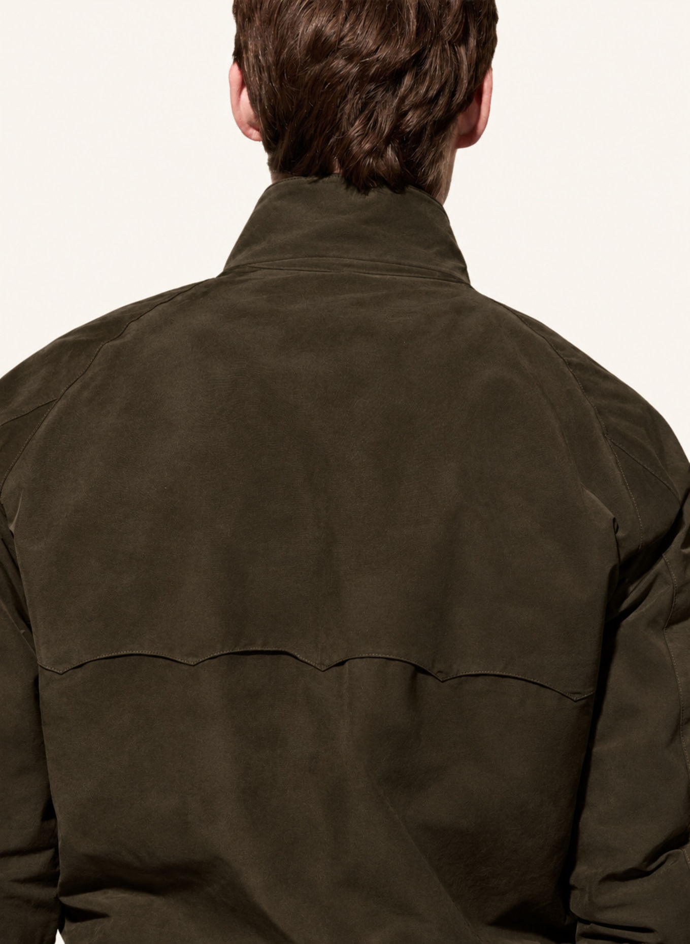 BARACUTA Jacke G9 HARRINGTON SUEDE: DUNKELGRAU