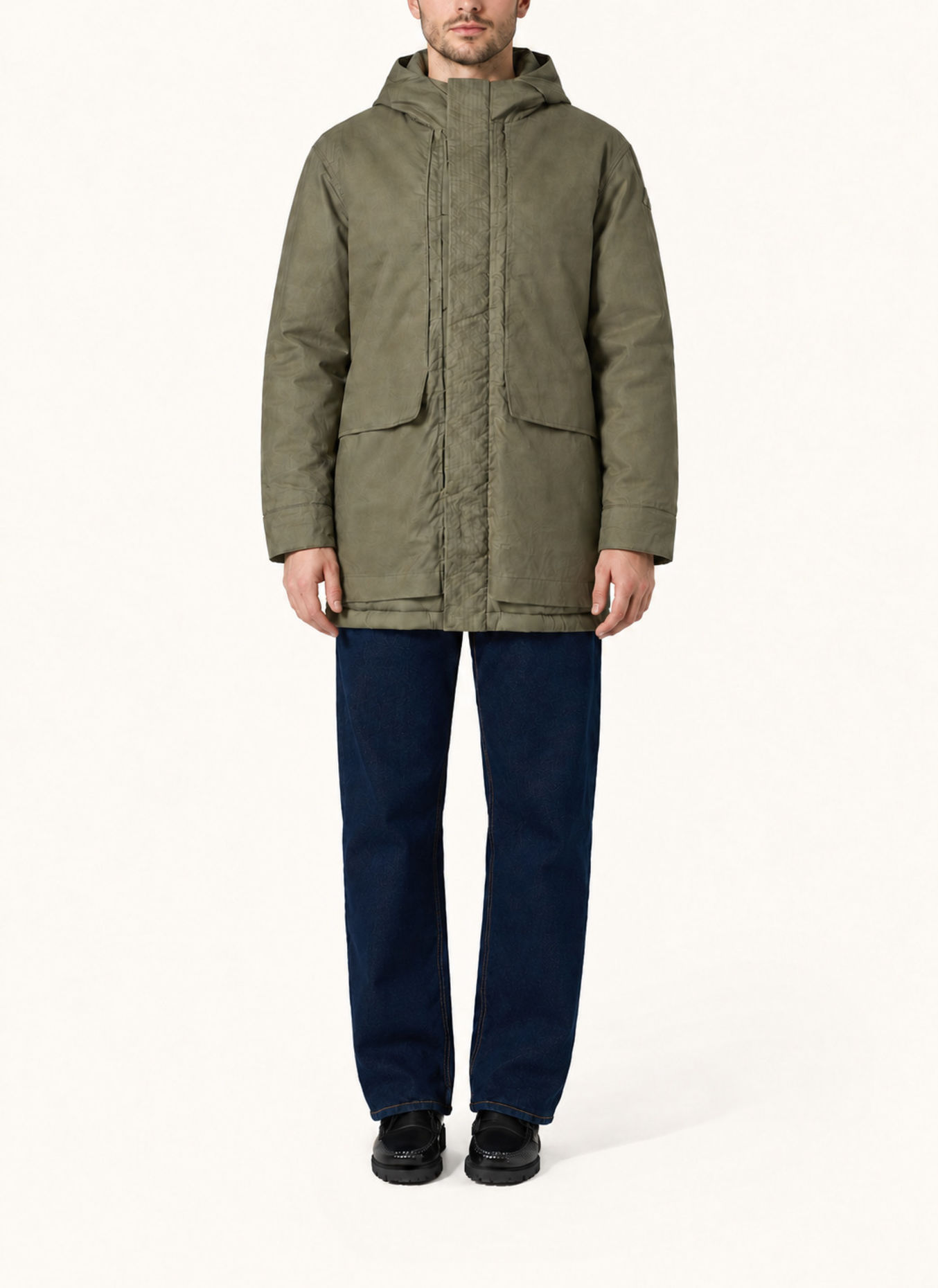 K-WAY Funktionsjacke CURTI WAX COTTON NYLON: GRÜN