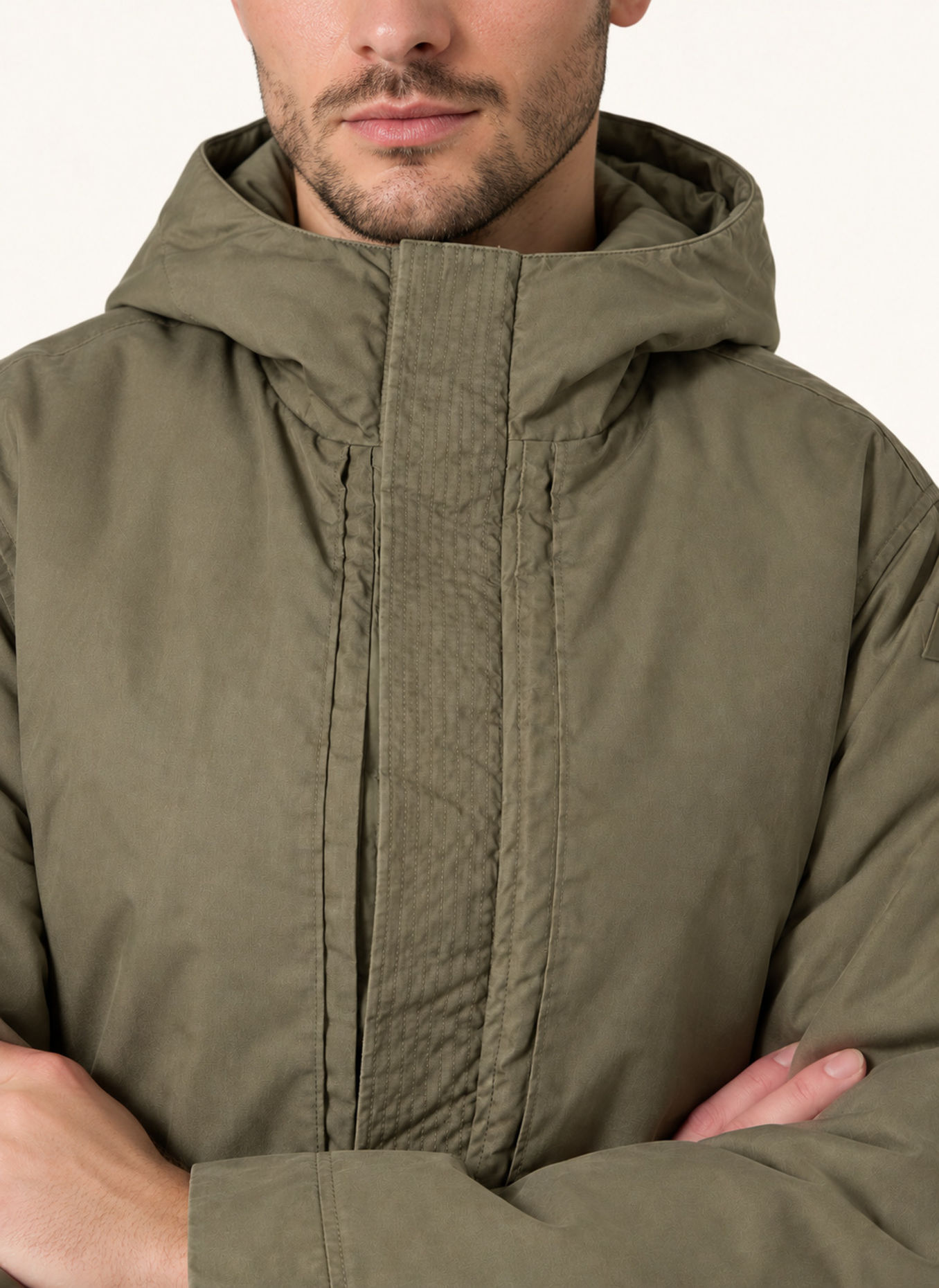 K-WAY Funktionsjacke CURTI WAX COTTON NYLON: GRÜN