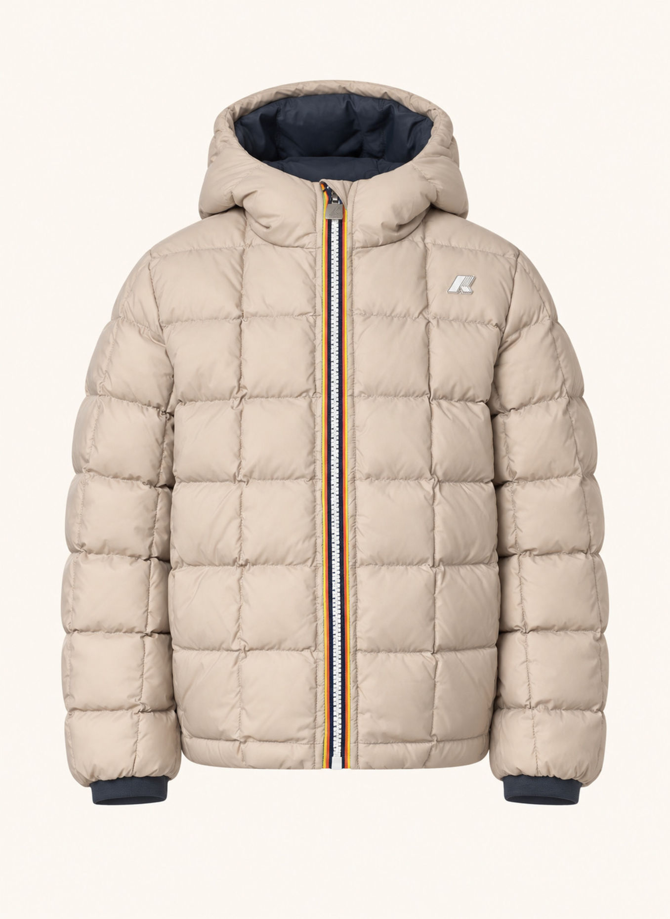 K-WAY Winterjacke P. JACK ST THERMO DOUBLE zum Wenden: BLAU / BEIGE