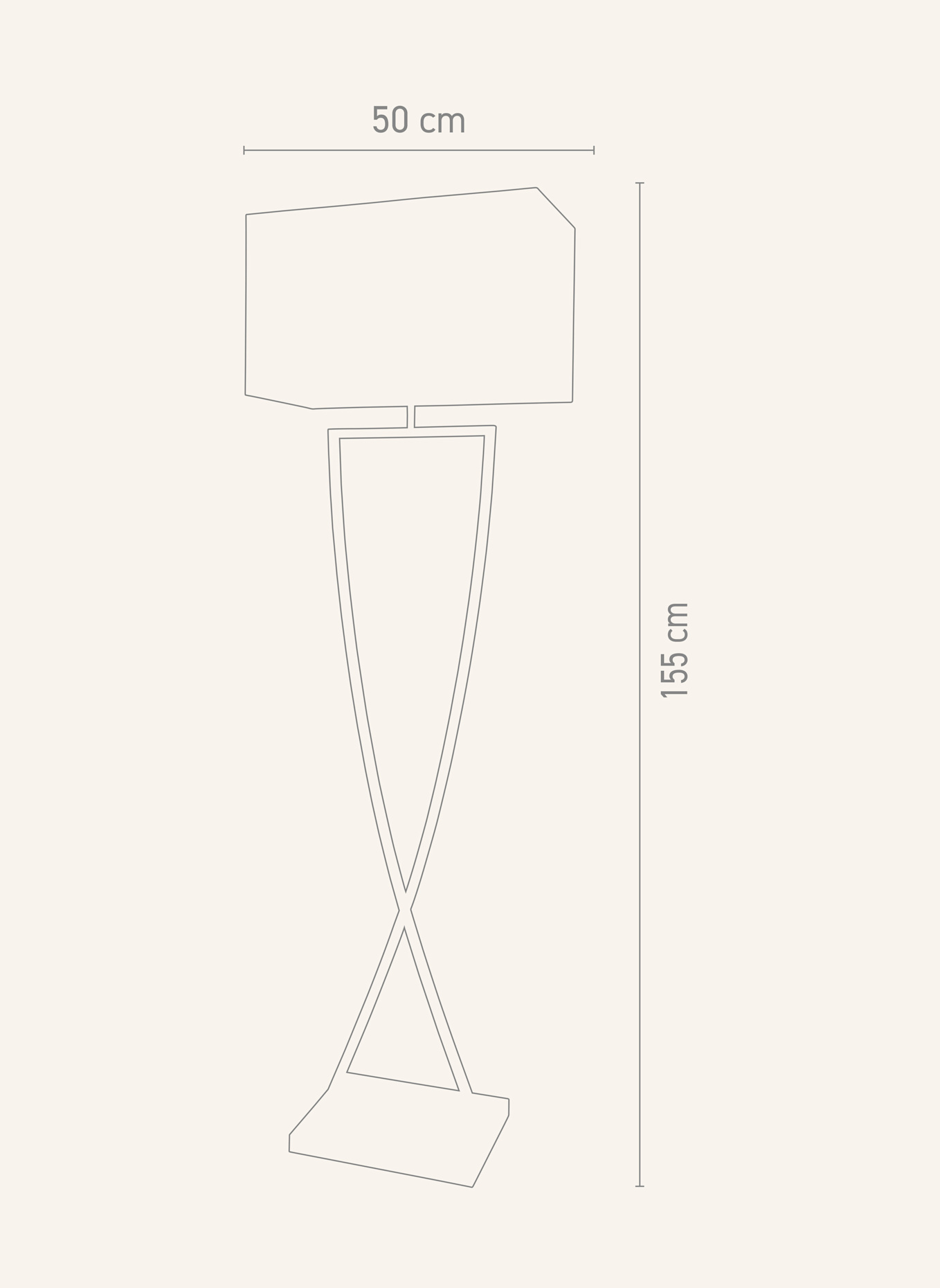 Villeroy & Boch Stehleuchte TOULOUSE: SILBER