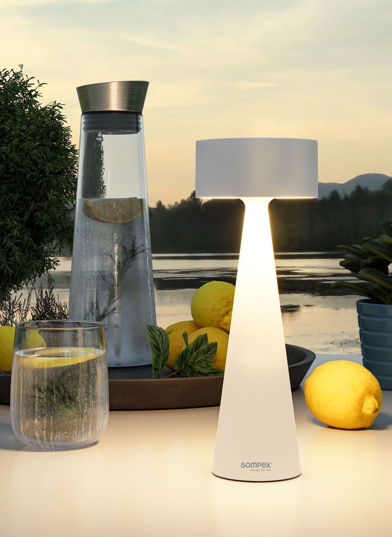 SOMPEX Leuchte ELODY: WEISS