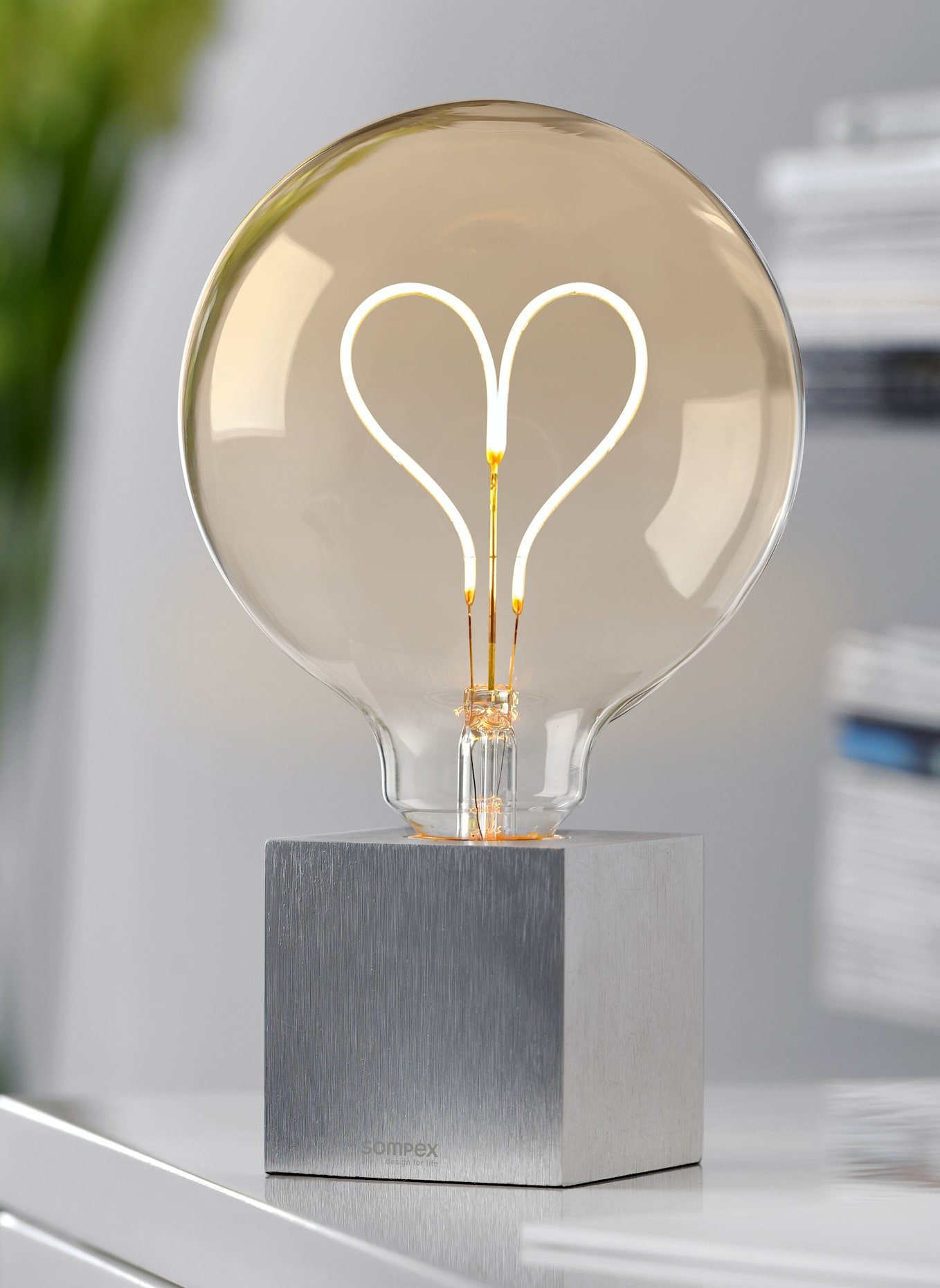 SOMPEX Leuchte LED Filament Leuchtmittel-inkl. Sockel: SILBER