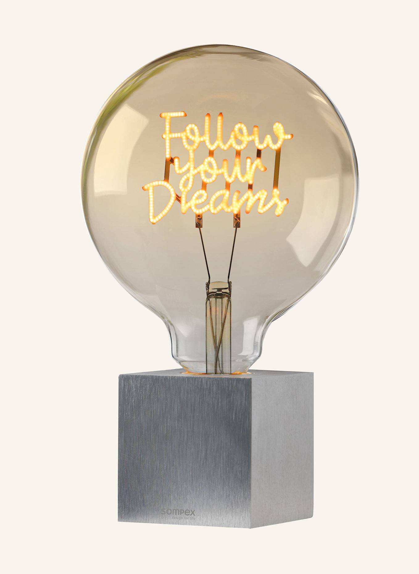 SOMPEX Leuchte LED Filament Leuchtmittel-inkl. Sockel: SILBER