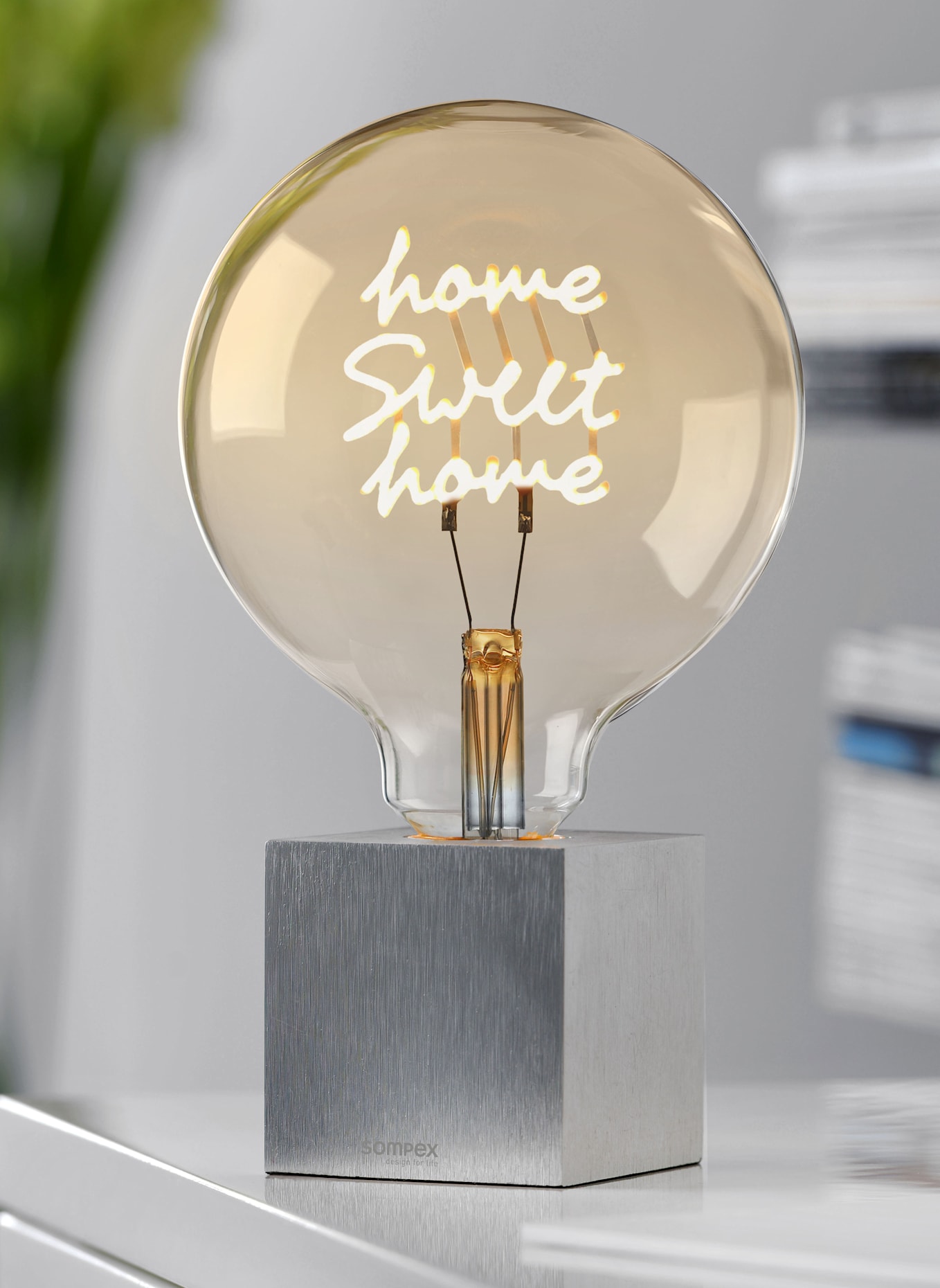 SOMPEX Leuchte LED Filament Leuchtmittel-inkl. Sockel: SILBER