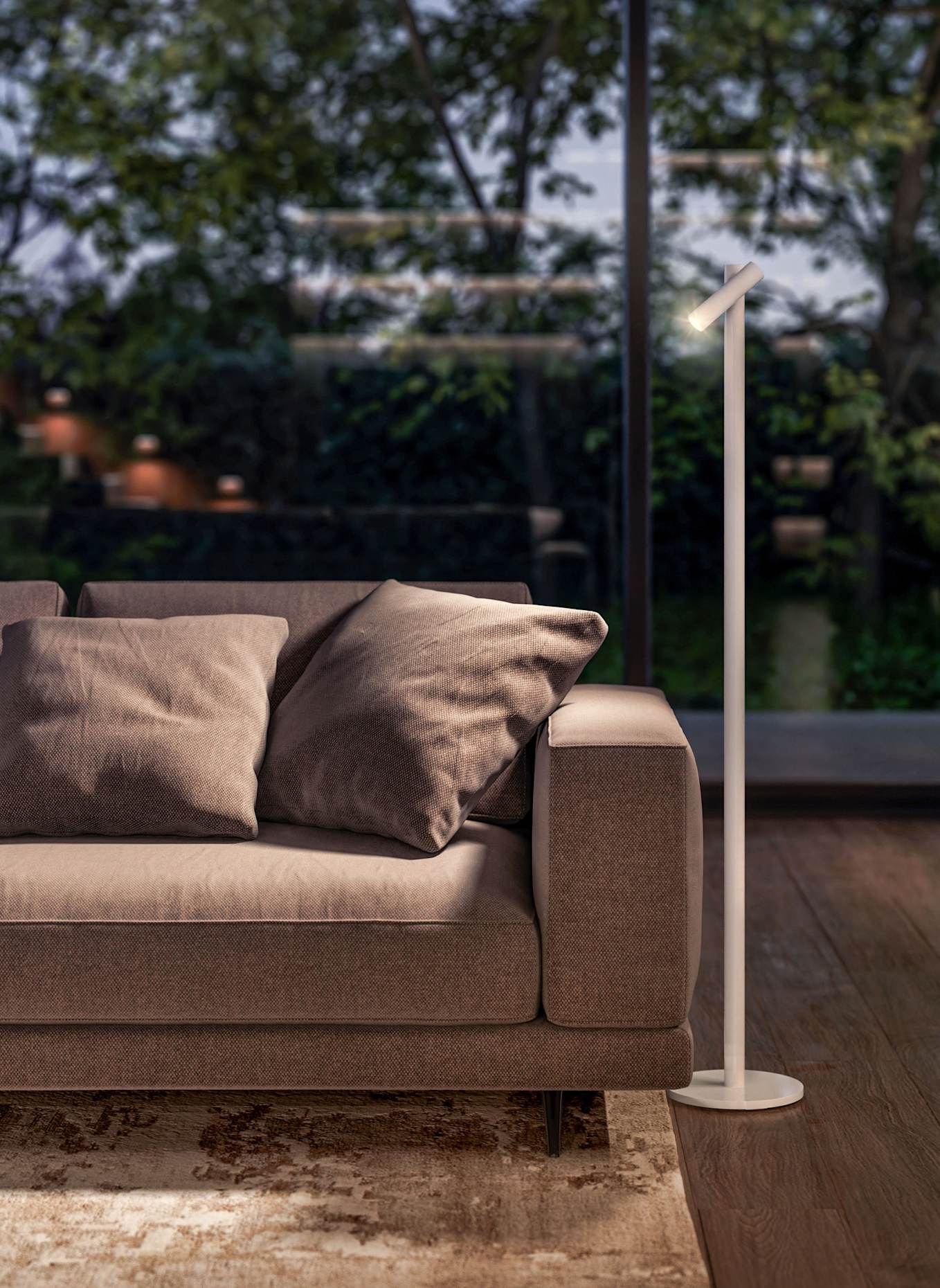 SOMPEX Stehleuchte TUBO: WEISS