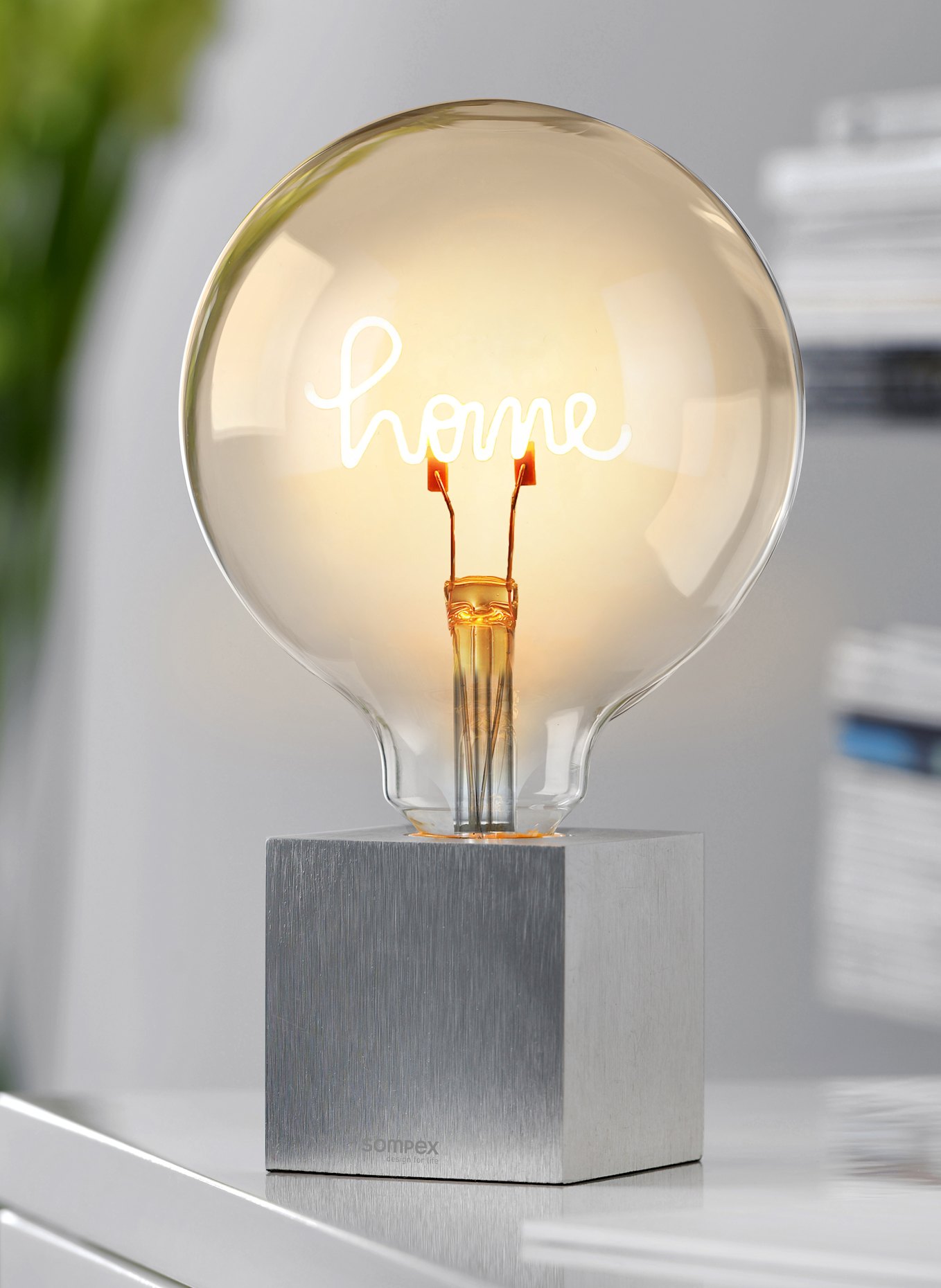SOMPEX Leuchte LED Filament Leuchtmittel-inkl. Sockel: SILBER