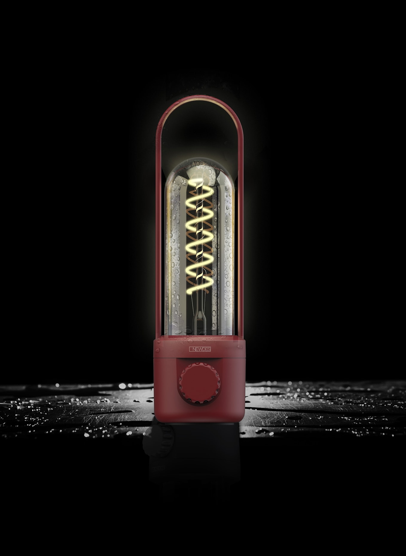 SOMPEX Leuchte COIL: ROT