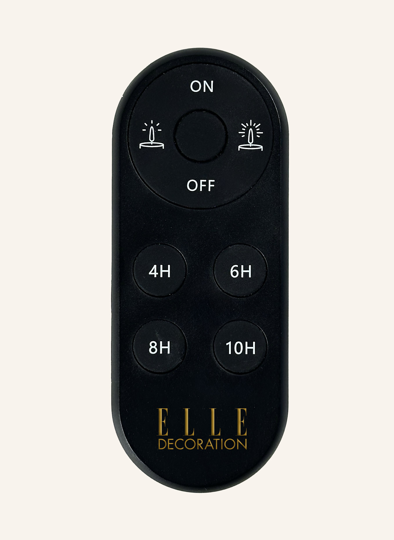 ELLE Decoration LED Kerze FERNBEDIENUNG: SCHWARZ
