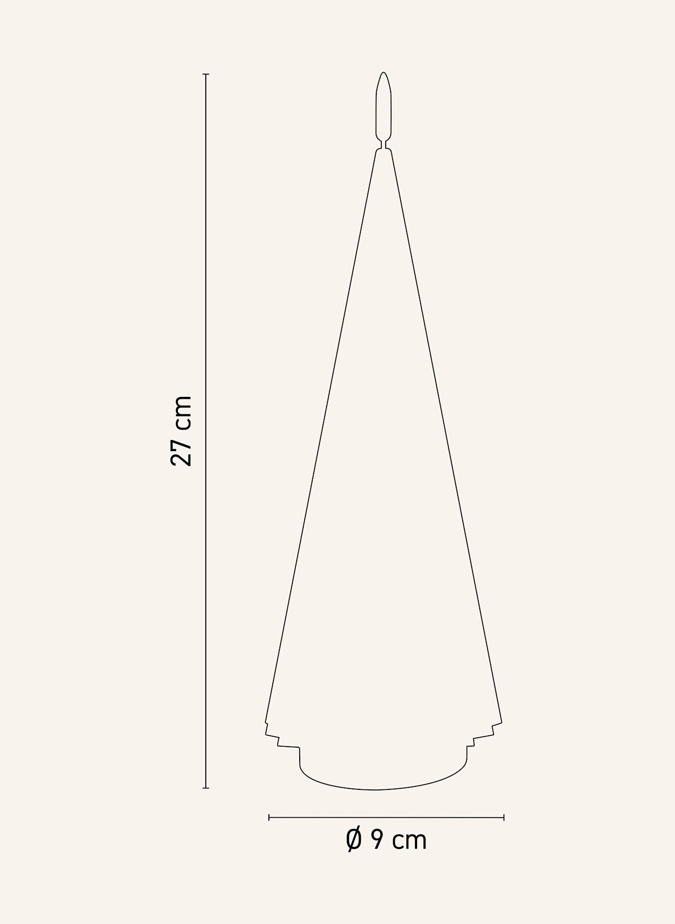 ELLE Decoration BOREAL L LED Candle: WHITE