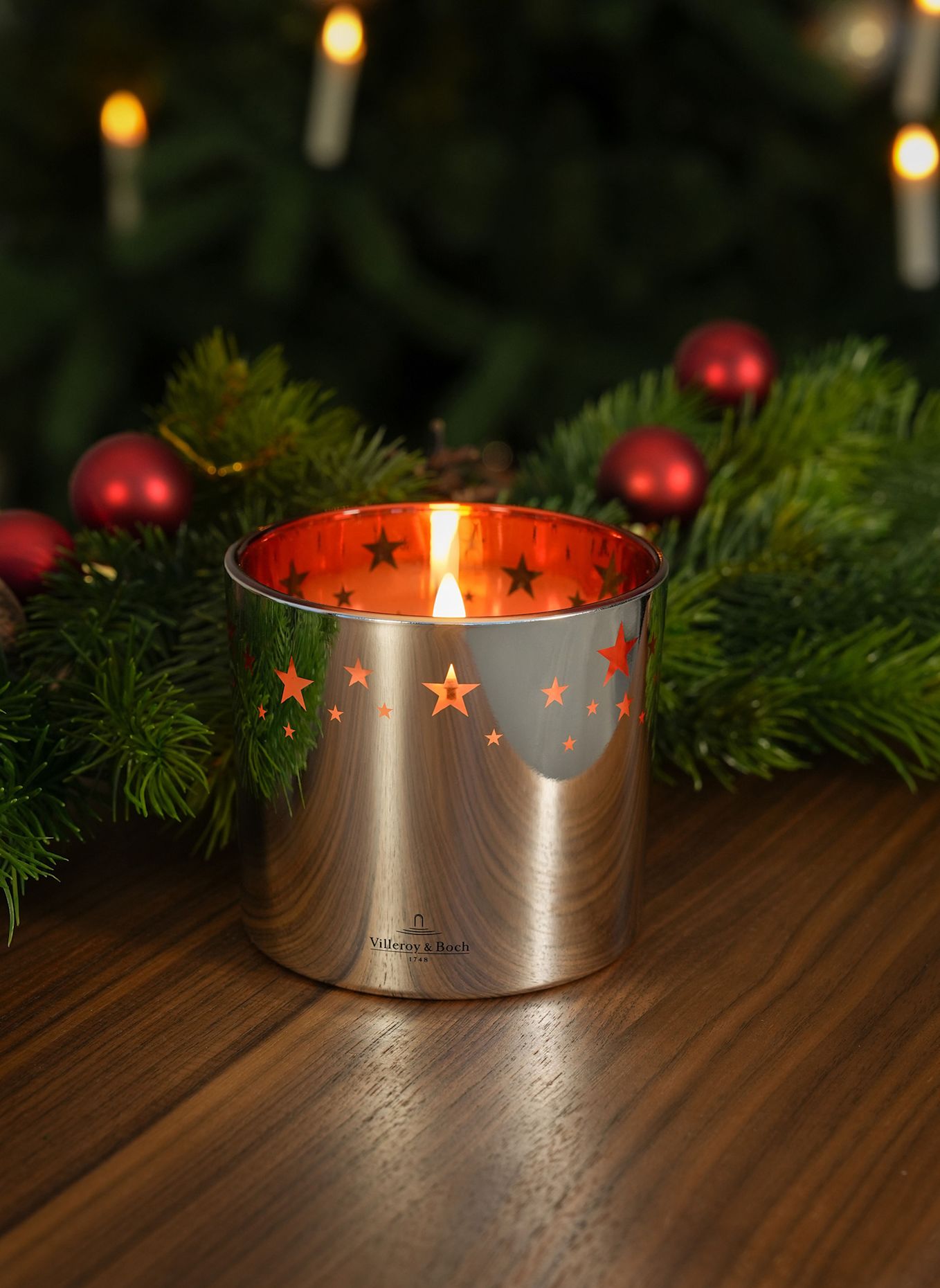 Villeroy & Boch LED-kaars ZURICH: ZILVER