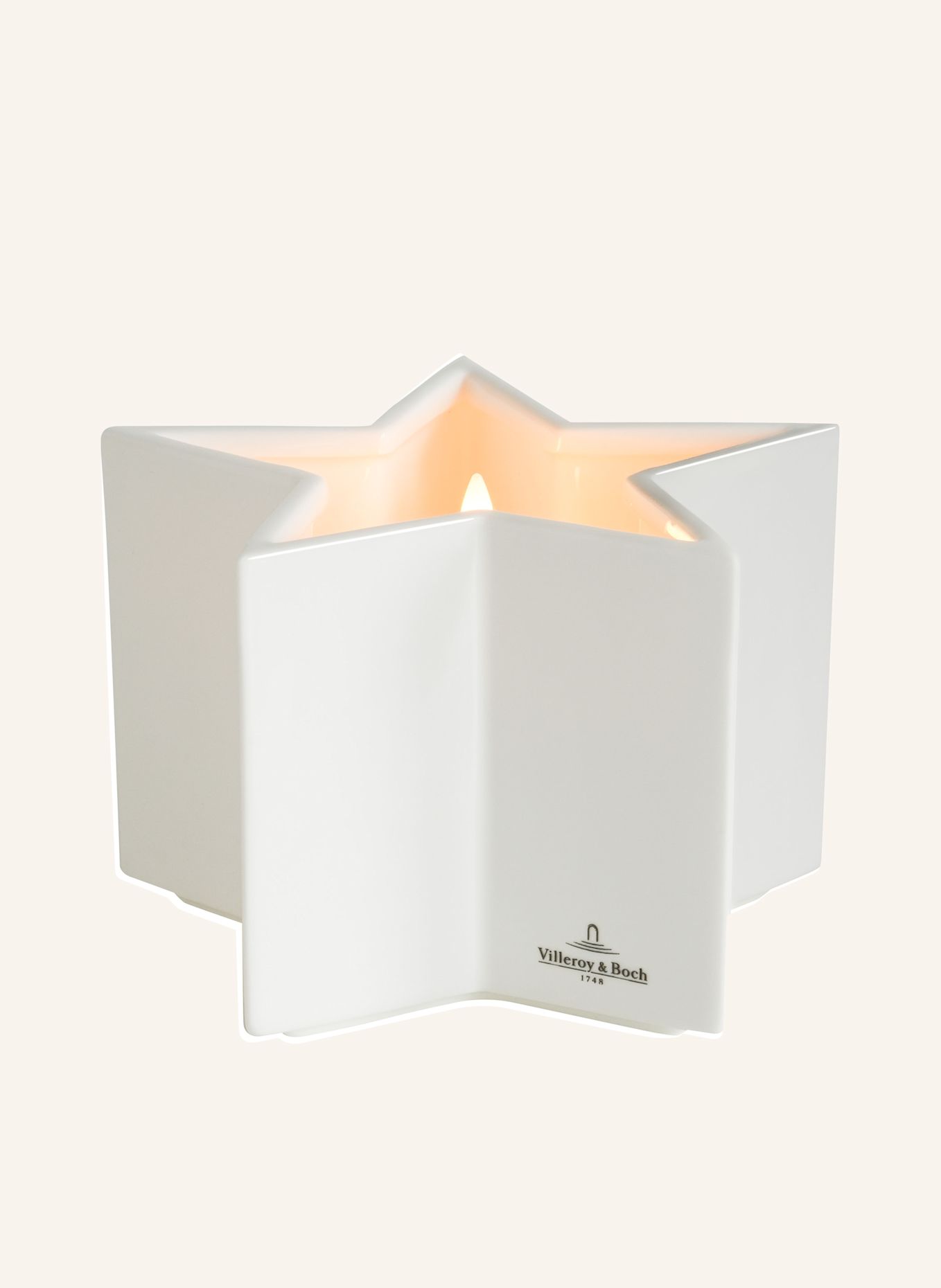 Villeroy & Boch LED-kaars LUZERN M: WIT