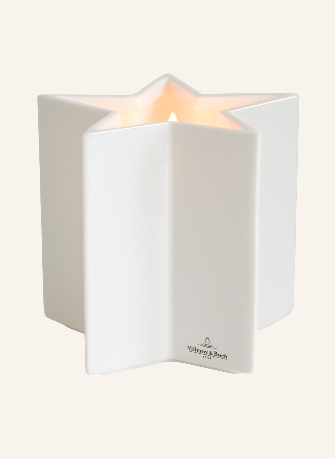 Villeroy & Boch LED-kaars LUZERN L: WIT
