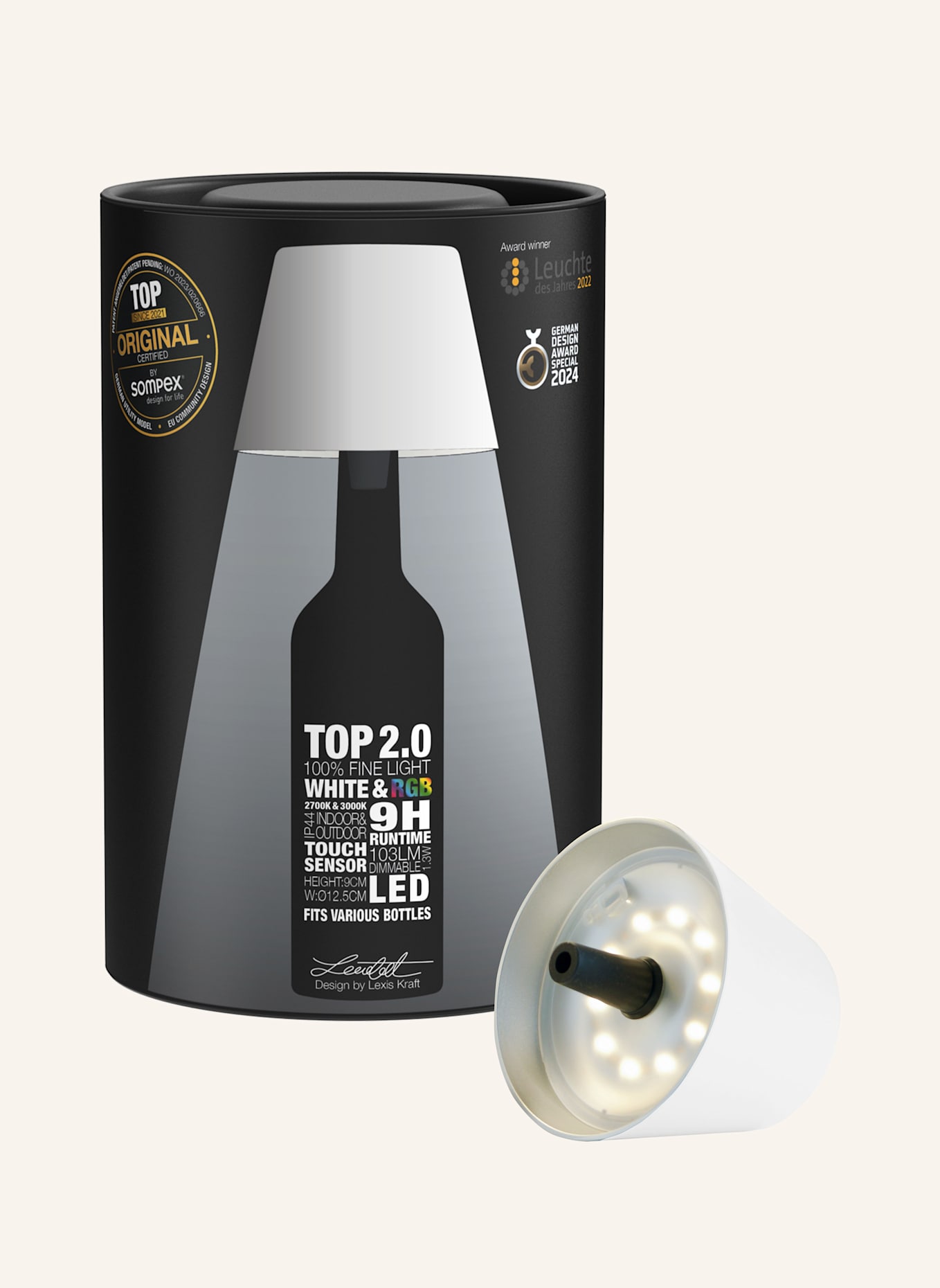 SOMPEX Leuchte TOP2.0: WEISS