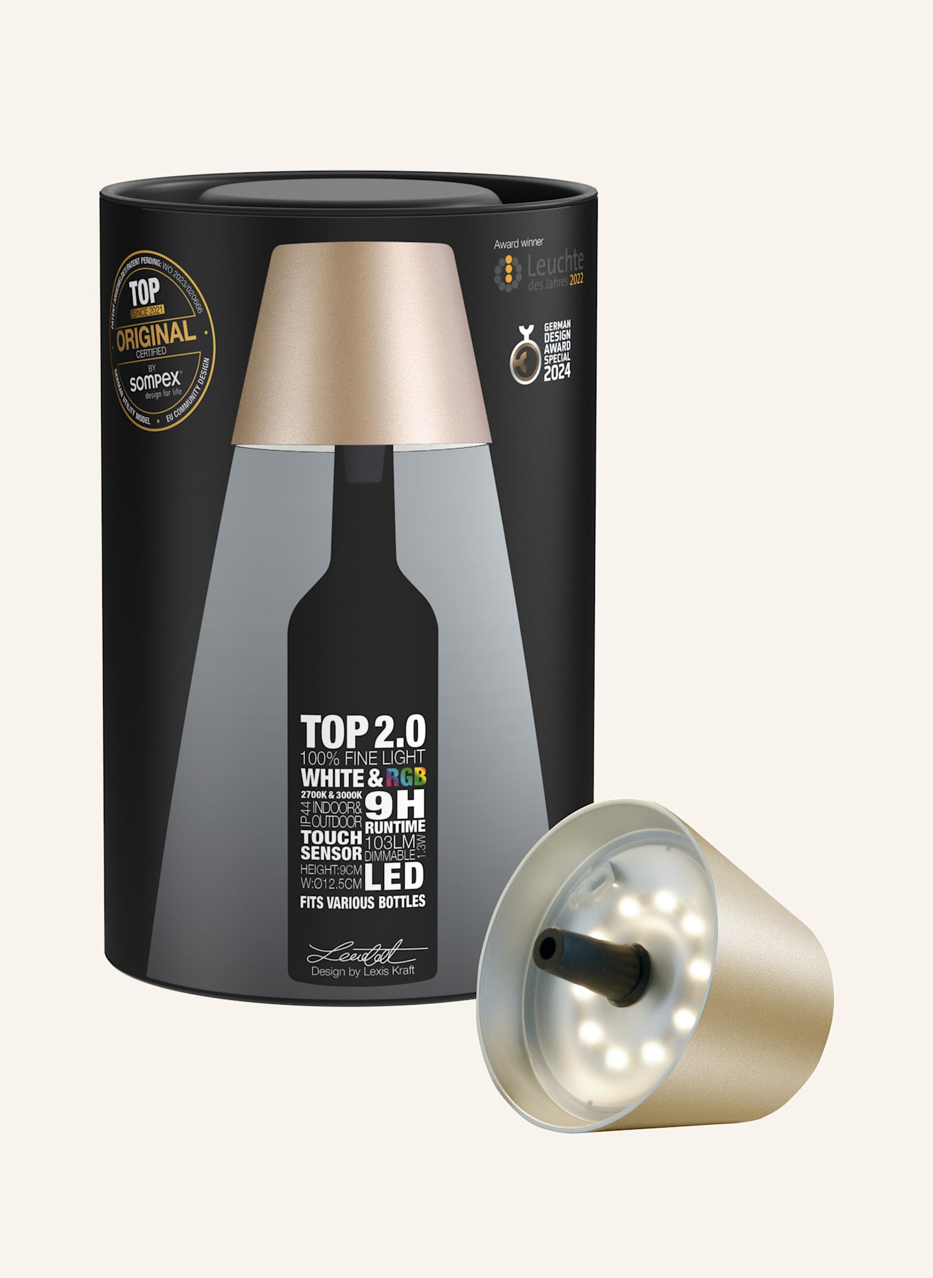 SOMPEX Leuchte TOP2.0: BEIGE