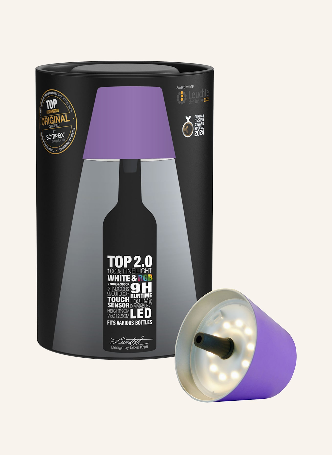 SOMPEX Leuchte TOP2.0: LILA