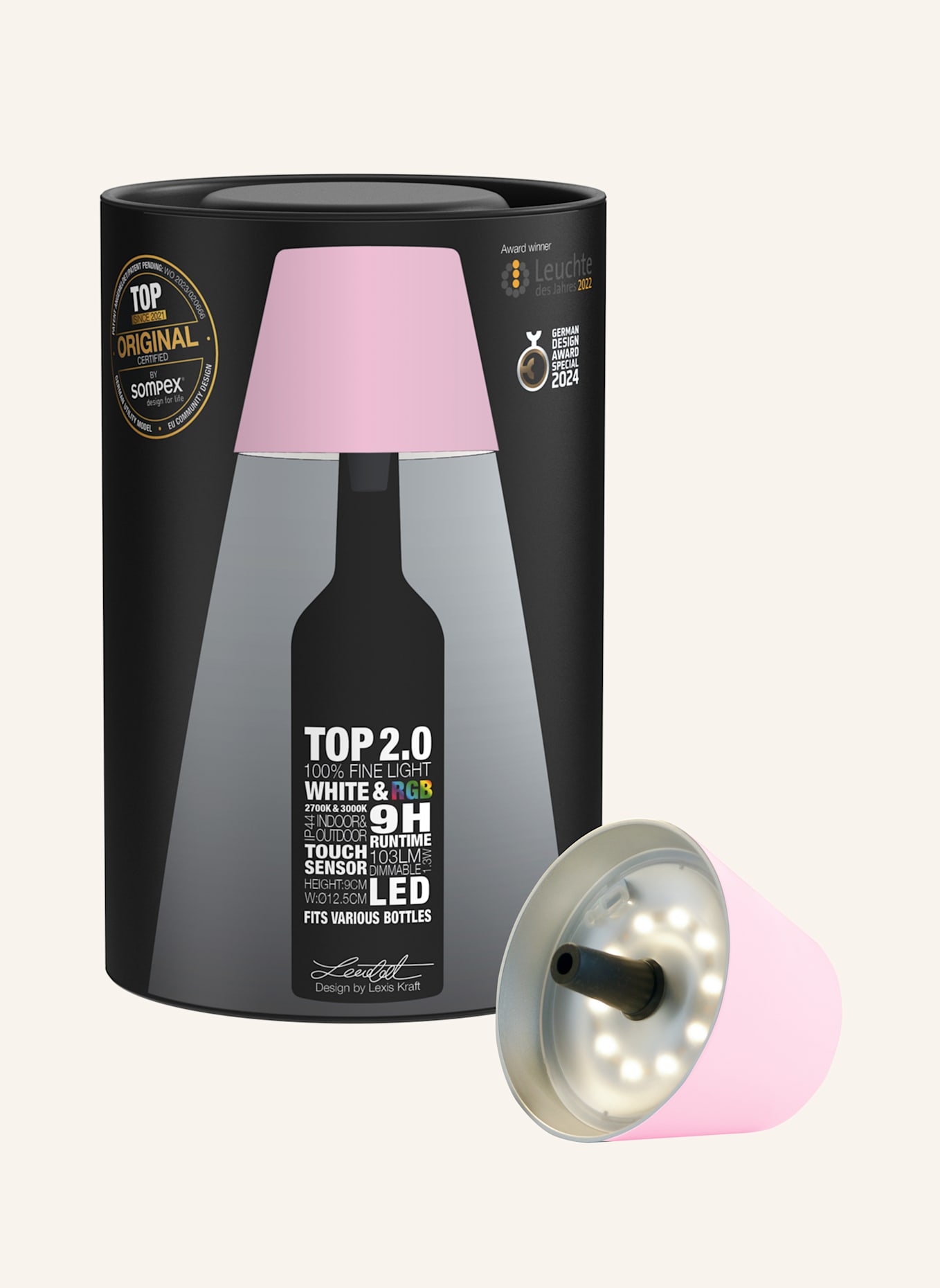 SOMPEX Leuchte TOP2.0: PINK