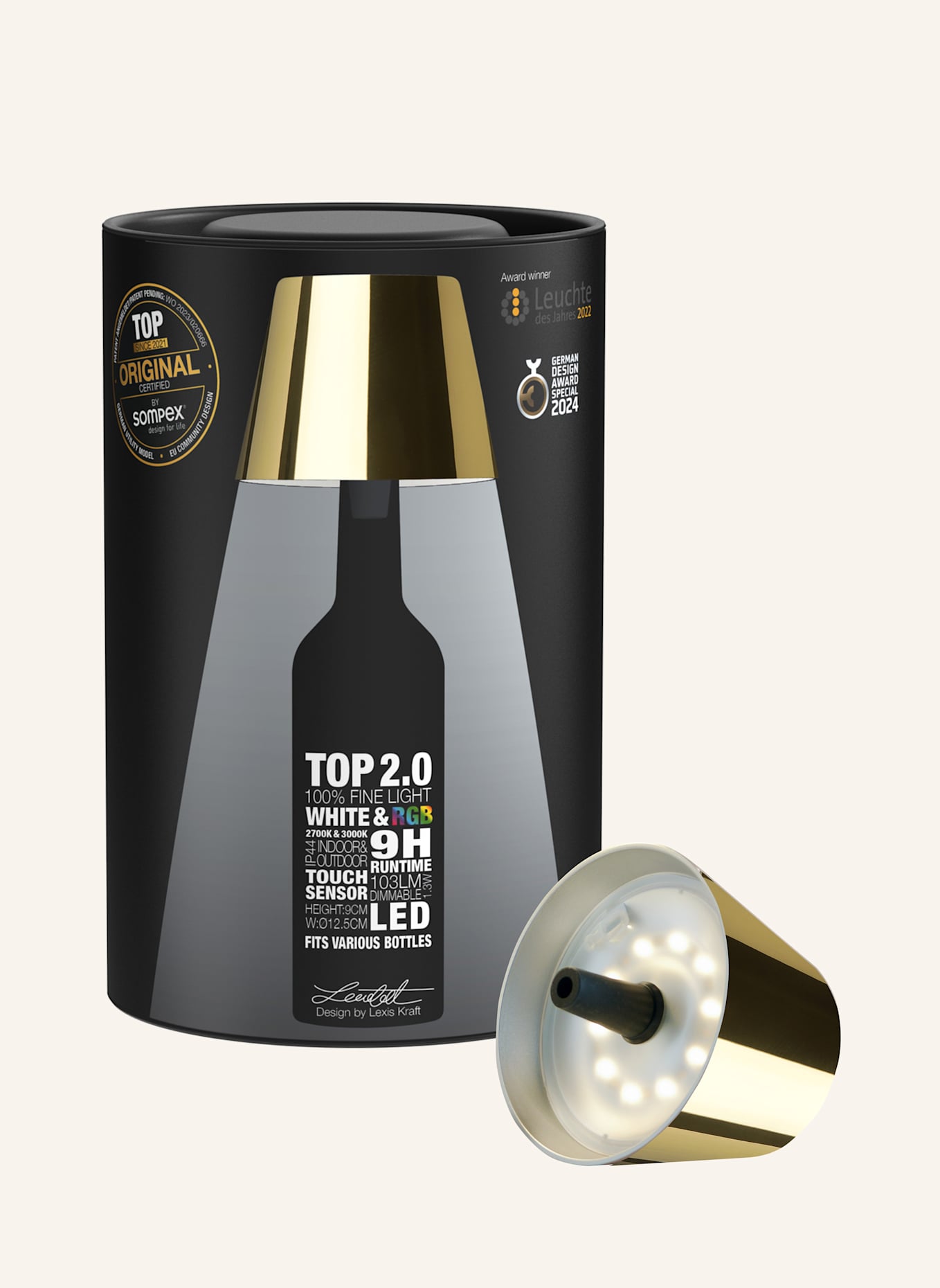 SOMPEX Leuchte TOP2.0: GOLD