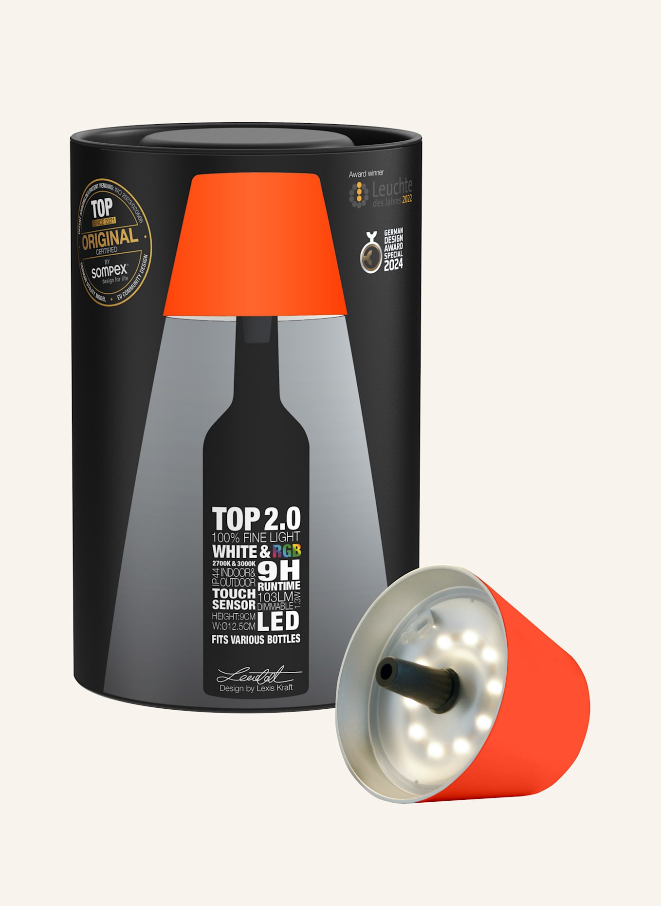 SOMPEX Leuchte TOP2.0: NEONORANGE