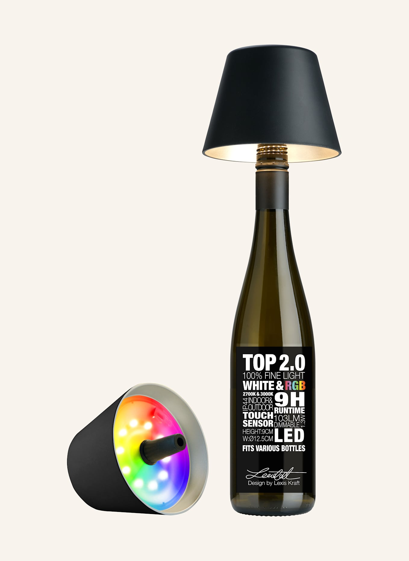 SOMPEX Leuchte TOP2.0: SCHWARZ