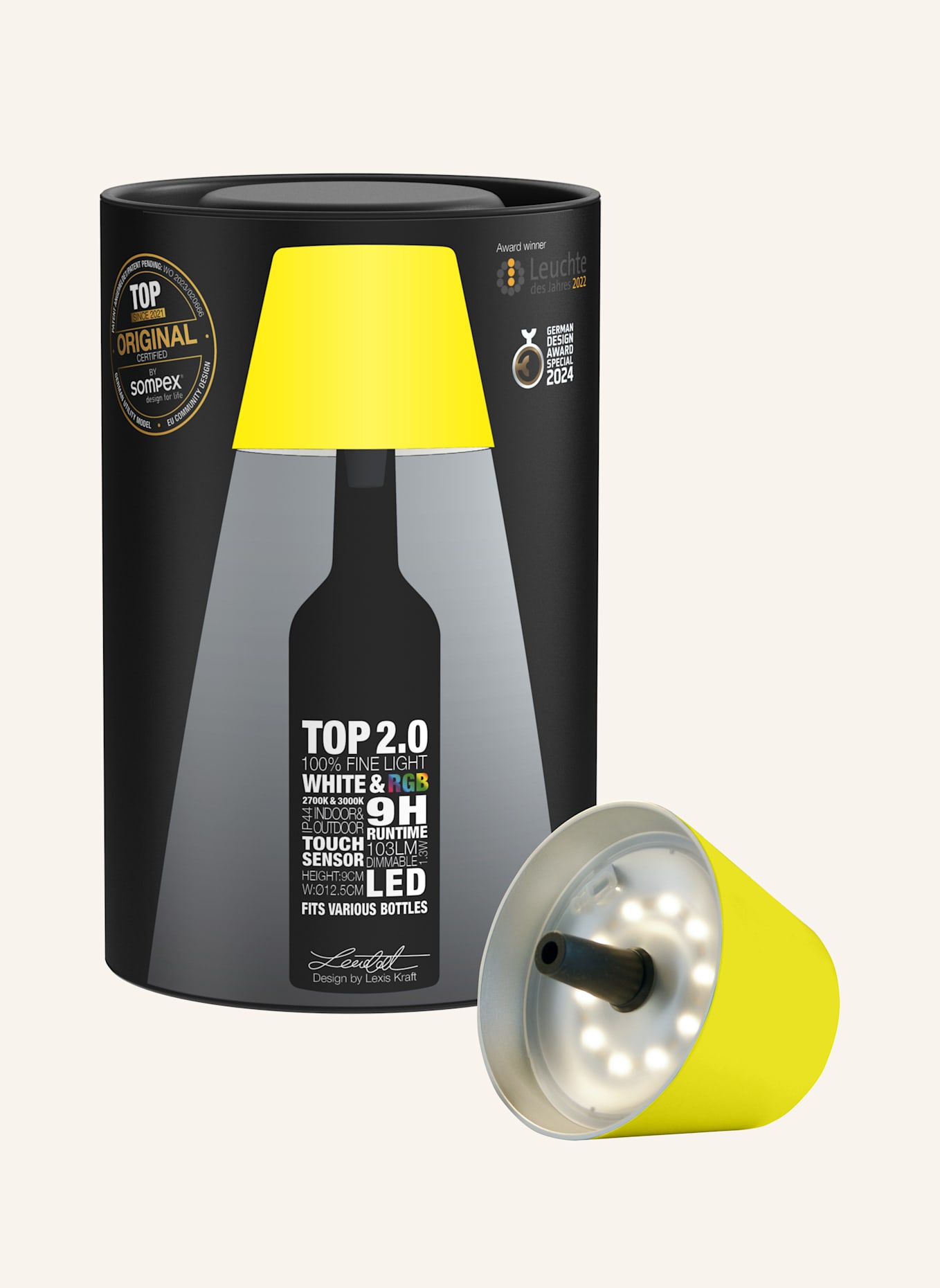 SOMPEX Leuchte TOP2.0: NEONGELB