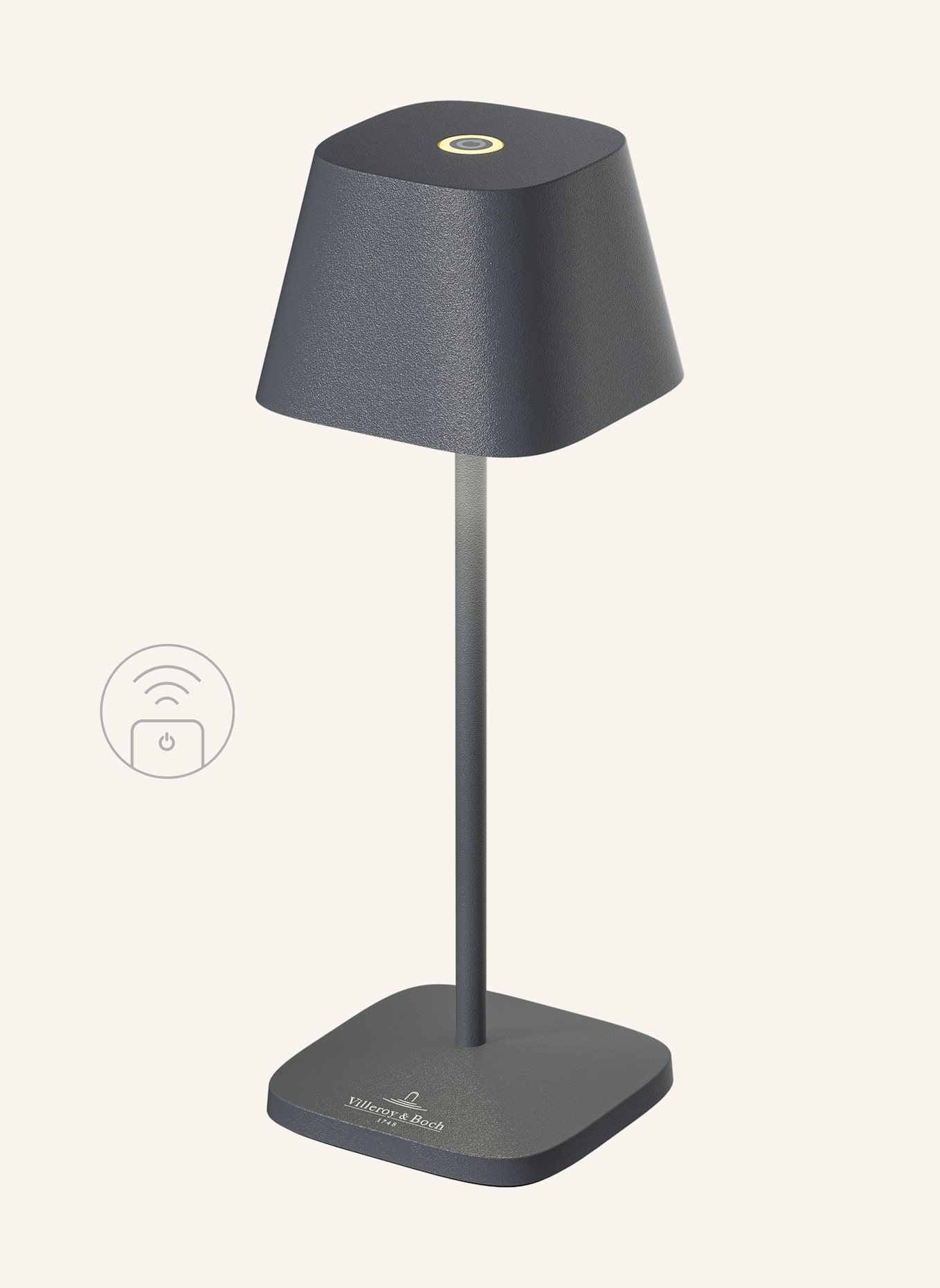 Villeroy & Boch Leuchte NEAPEL MICRO RC: DUNKELGRAU
