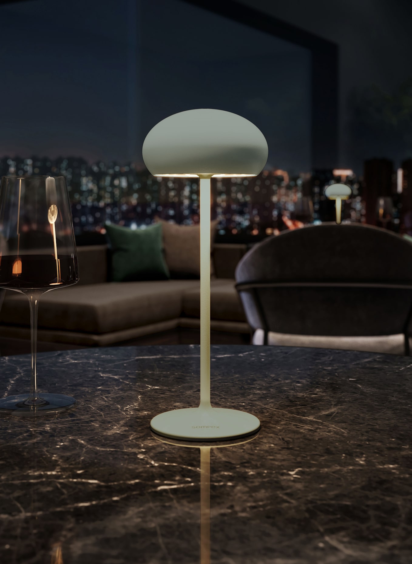 SOMPEX Leuchte PEBBLE: OLIV