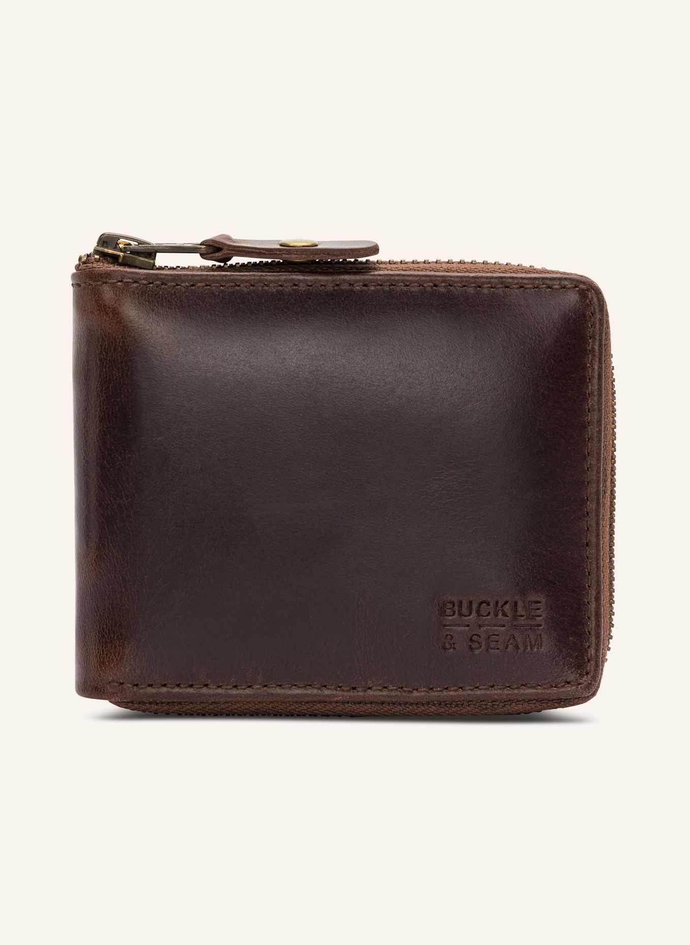 BUCKLE & SEAM Geldbörse GRIND: BRAUN