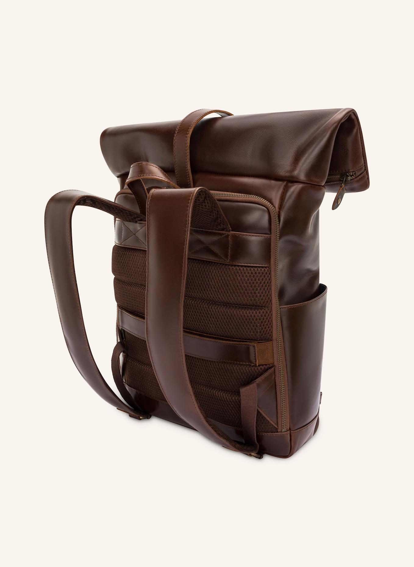 BUCKLE & SEAM Rucksack NORMAN mit Laptop-Fach: BRAUN