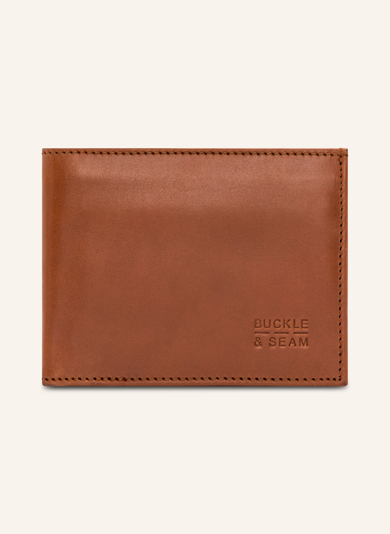 BUCKLE & SEAM Geldbörse BILL: COGNAC