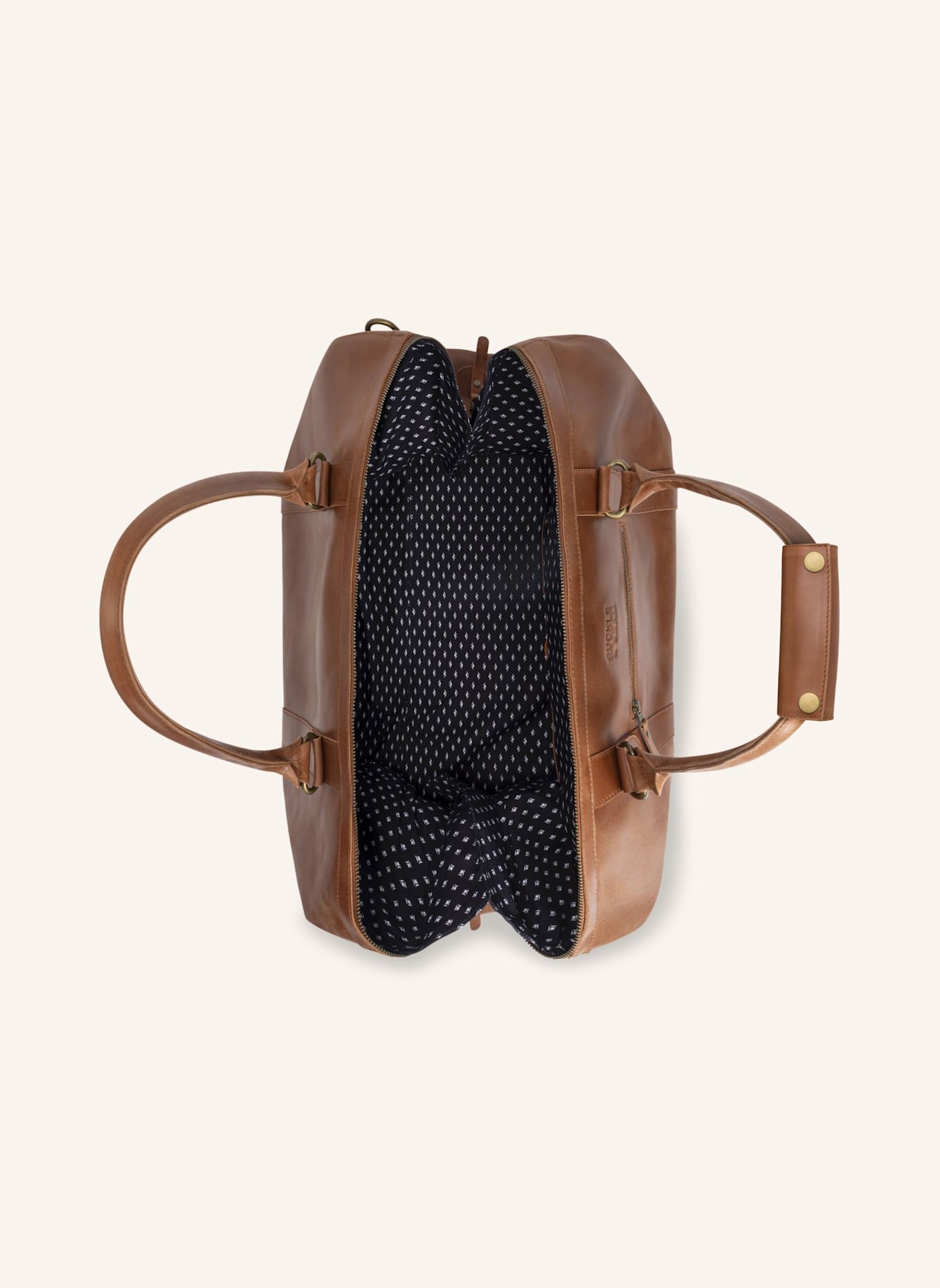 BUCKLE & SEAM Weekender WILLOW: COGNAC